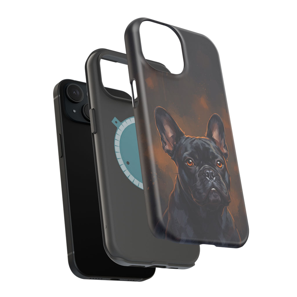 French Bulldog Portrait Phone Case — Impact-Resistant Wireless Charging Cover