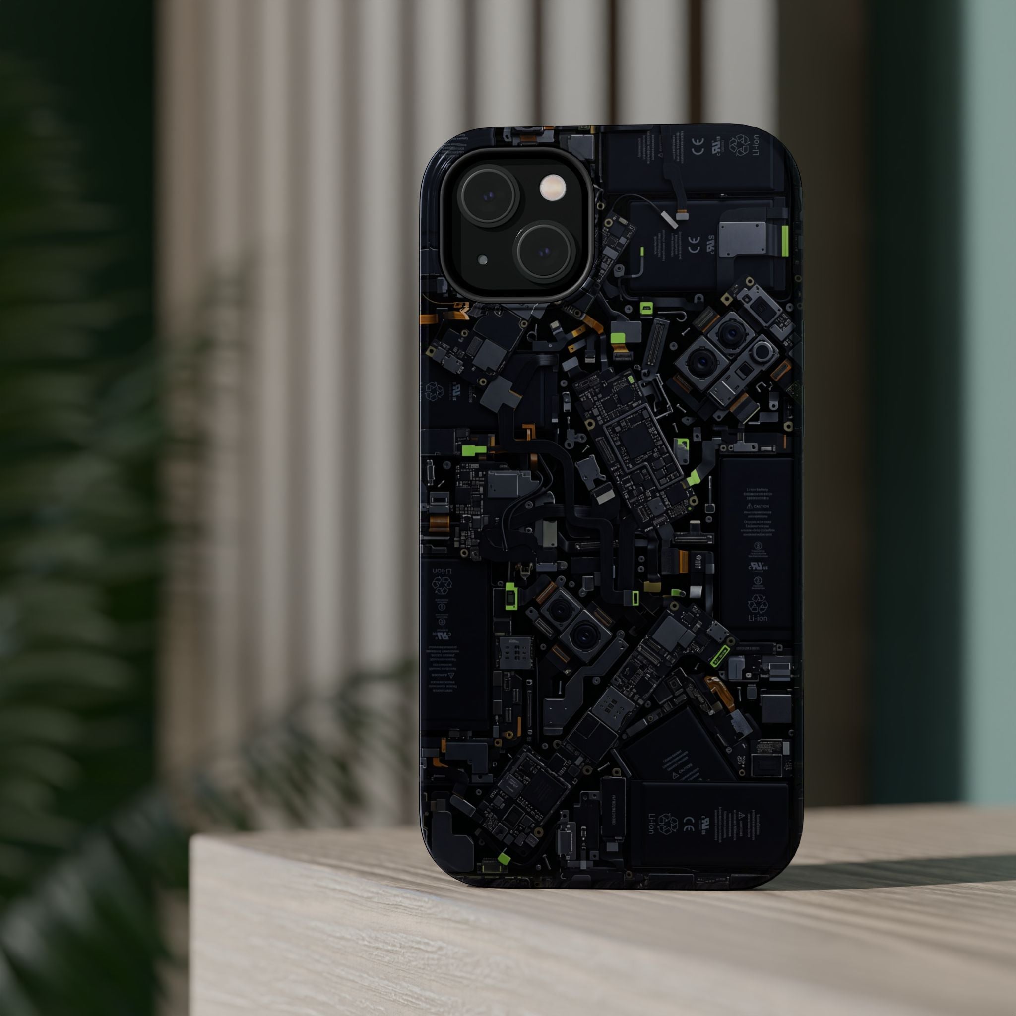 Circuit Core Phone Case — Motherboard Print Wireless Charging Cover