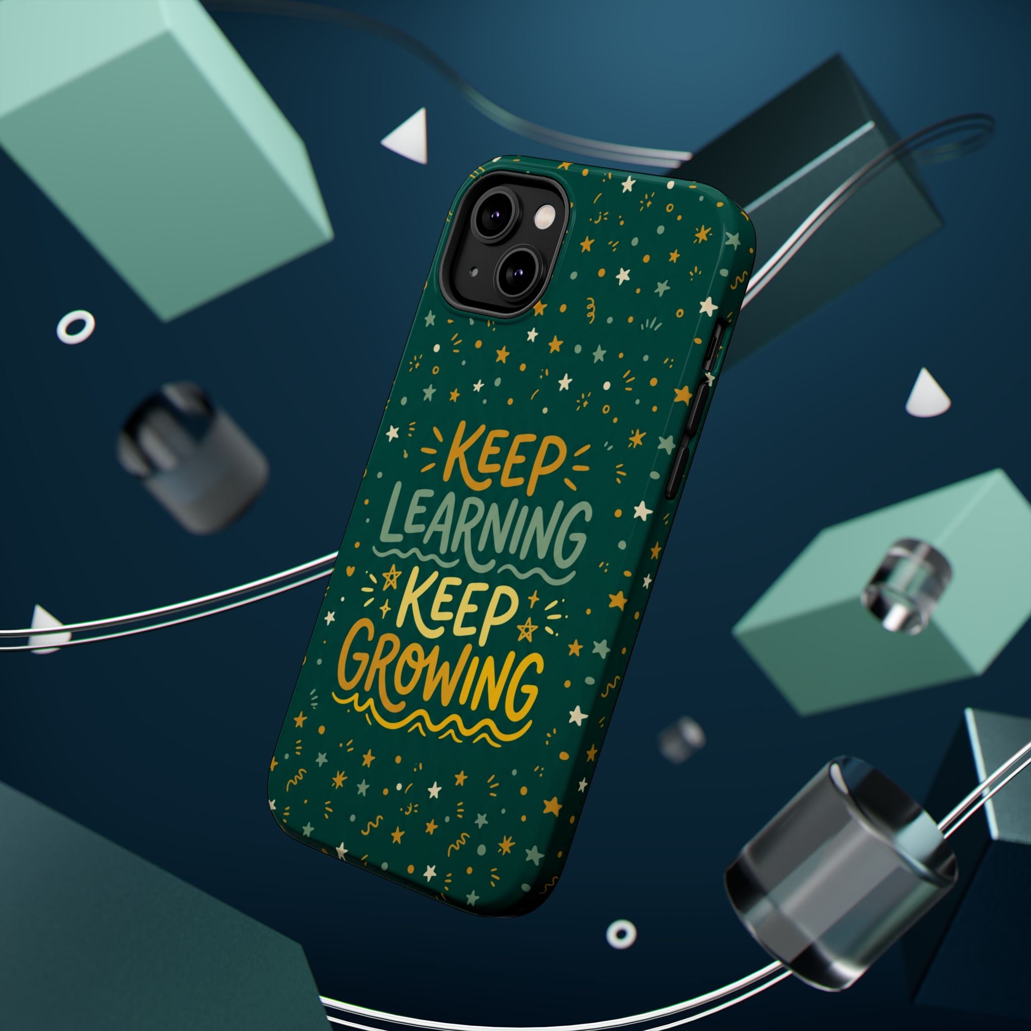 Keep Learning Keep Growing Teacher Phone Case — Wireless Charging Cover