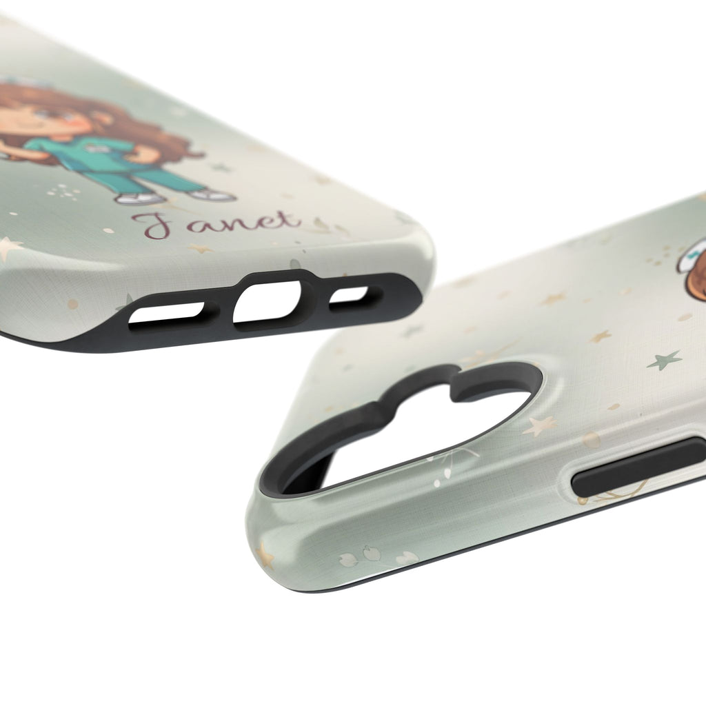 Personalized Nurse with Syringe Phone Case — Wireless Charging Cover