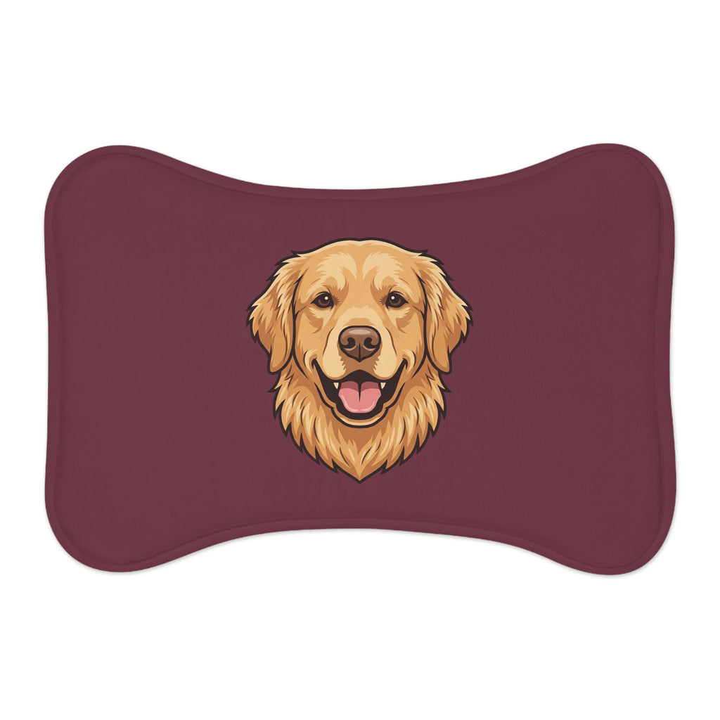 Golden Retriever Pet Feeding Mat | Cute Dog Bowl Placemat