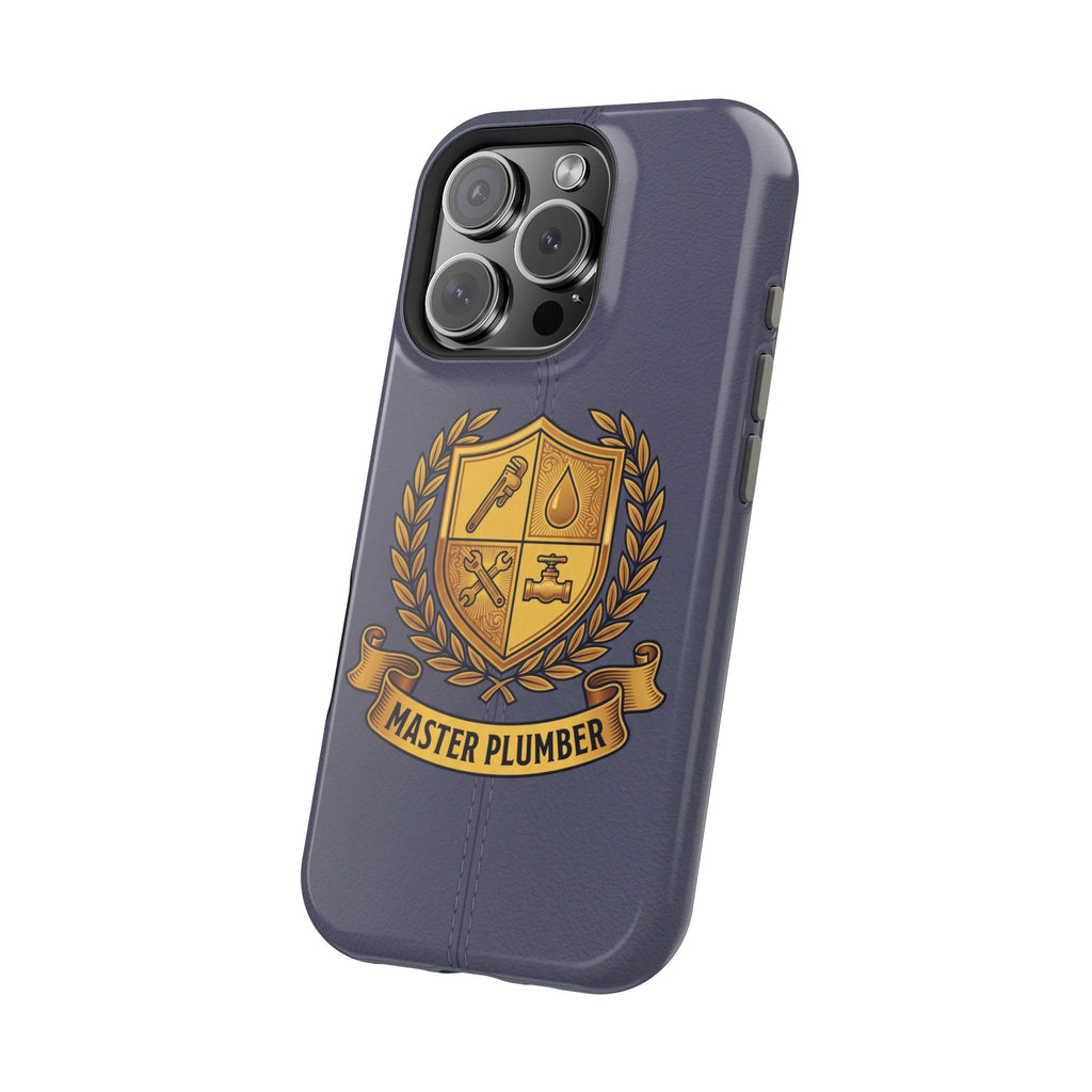 Master Plumber Crest Phone Case — Heraldic Shield Wireless Charging Cover
