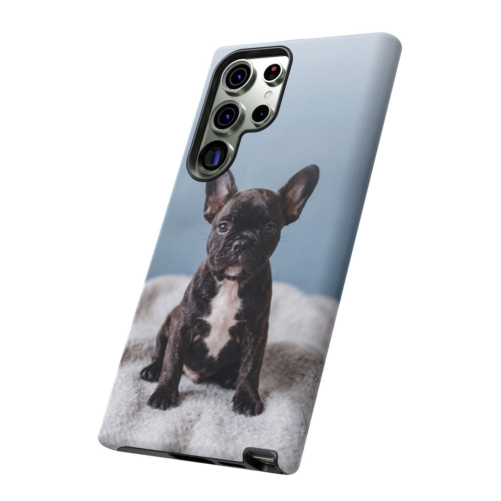 French Bulldog Puppy Phone Case | Adorable Brindle Frenchie Portrait | Samsung & iPhone