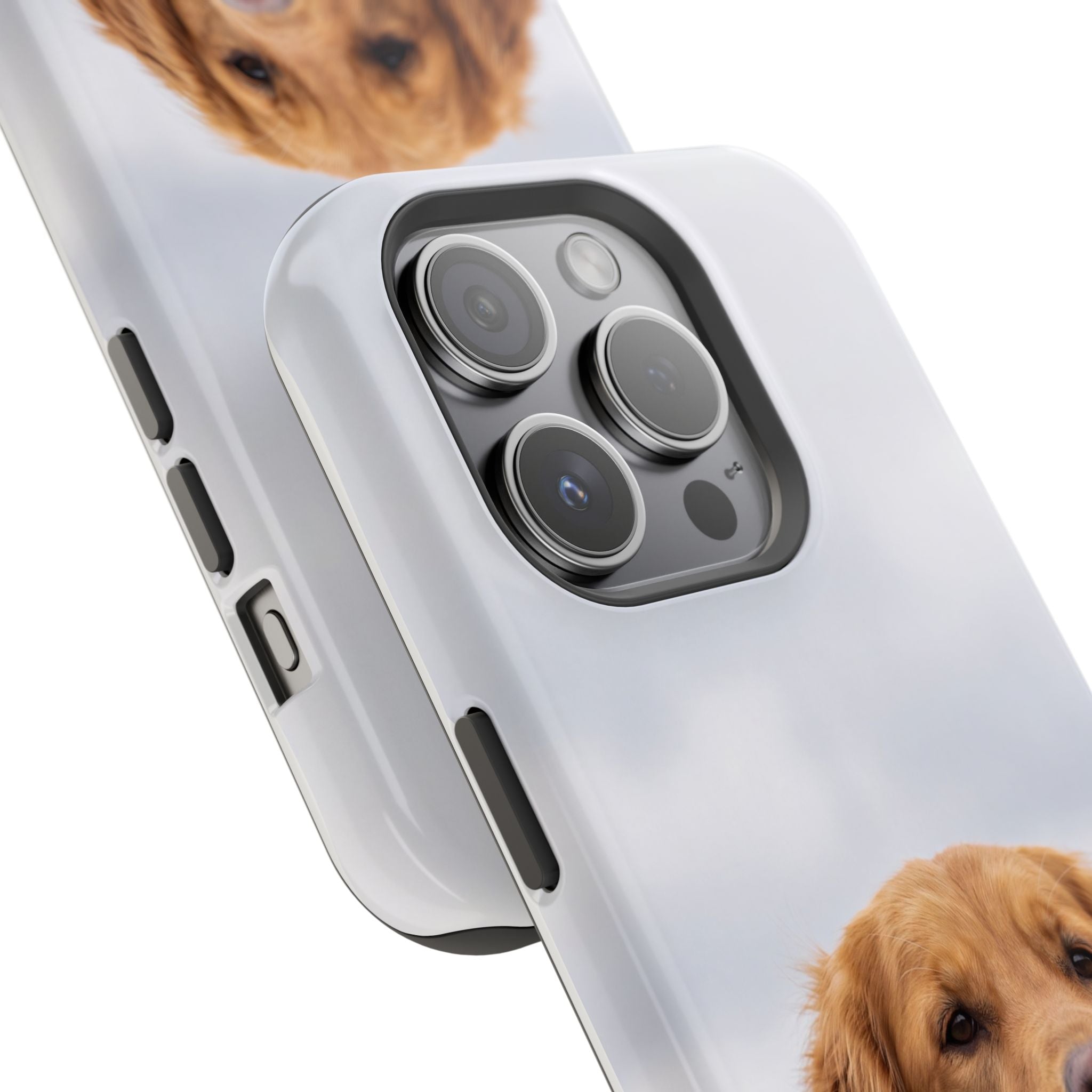 Golden Retriever Phone Case — Impact-Resistant Wireless Charging Cover