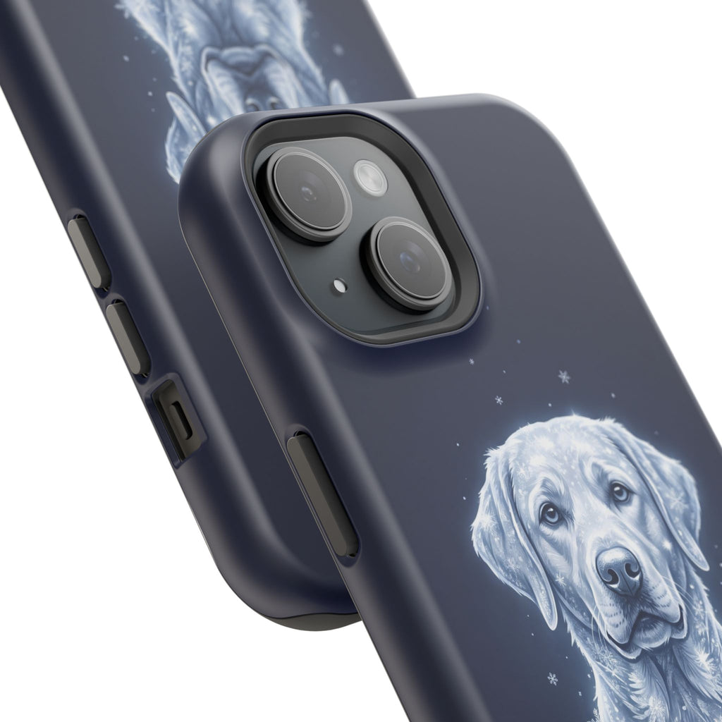 Personalized Winter Snowflake Labrador Phone Case — Tough Magnetic Case with Wireless Charging