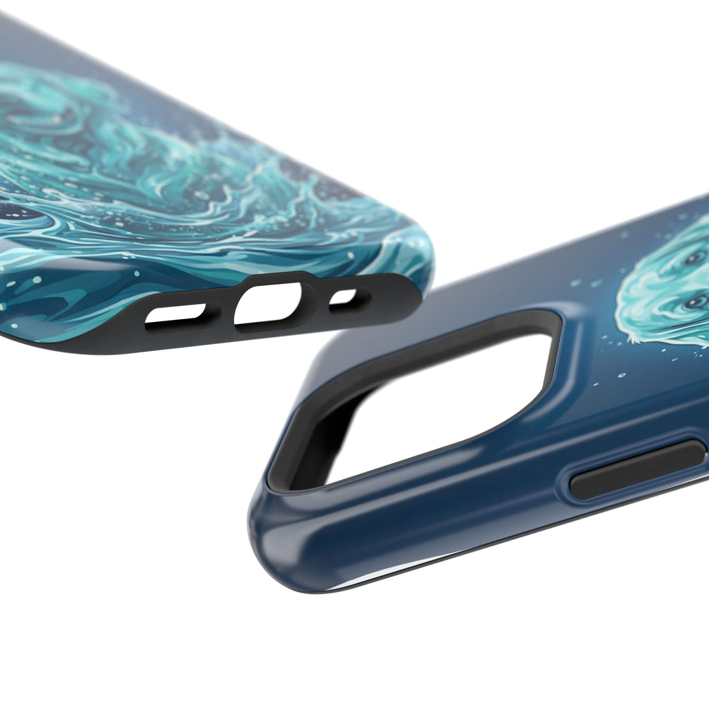 Water Splash Labrador Phone Case — Tough Magnetic Case with Wireless Charging