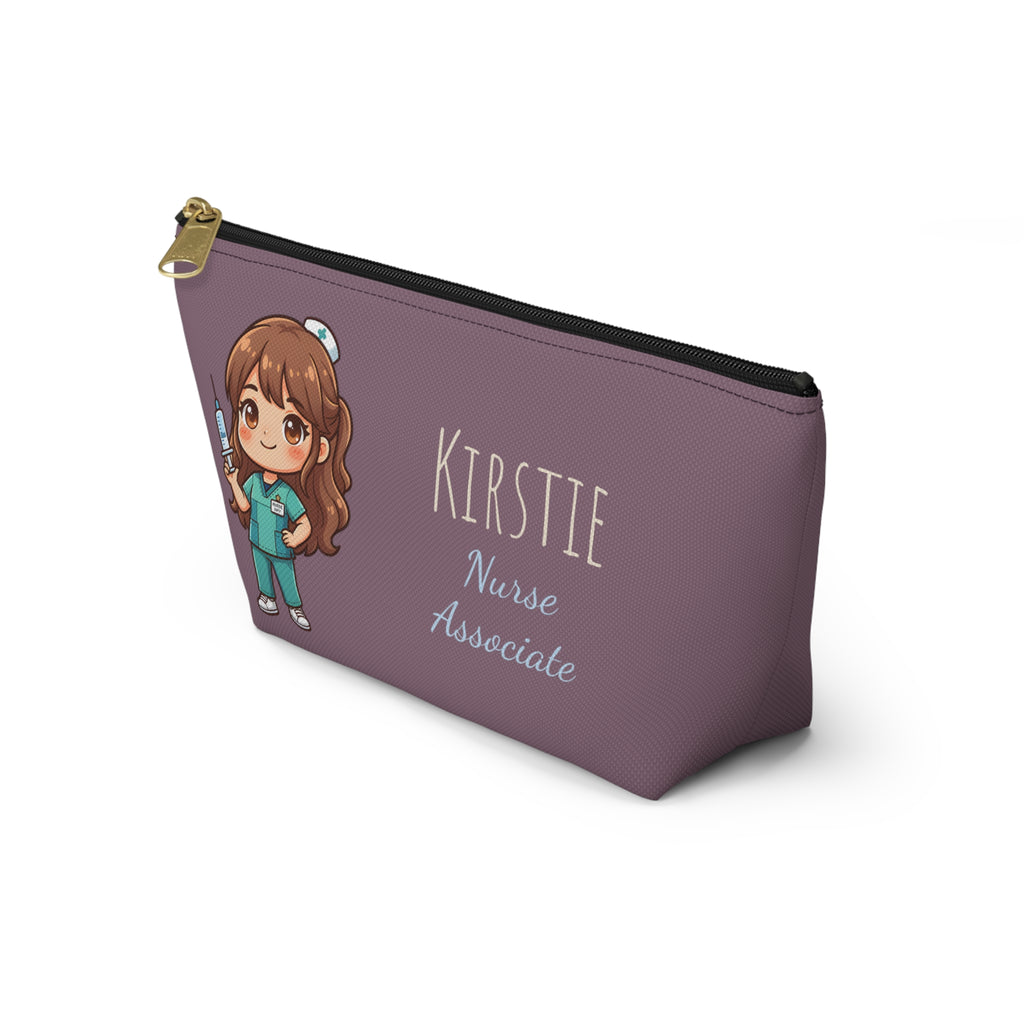 Personalized Nurse Gift Pouch – Custom Name Makeup Bag