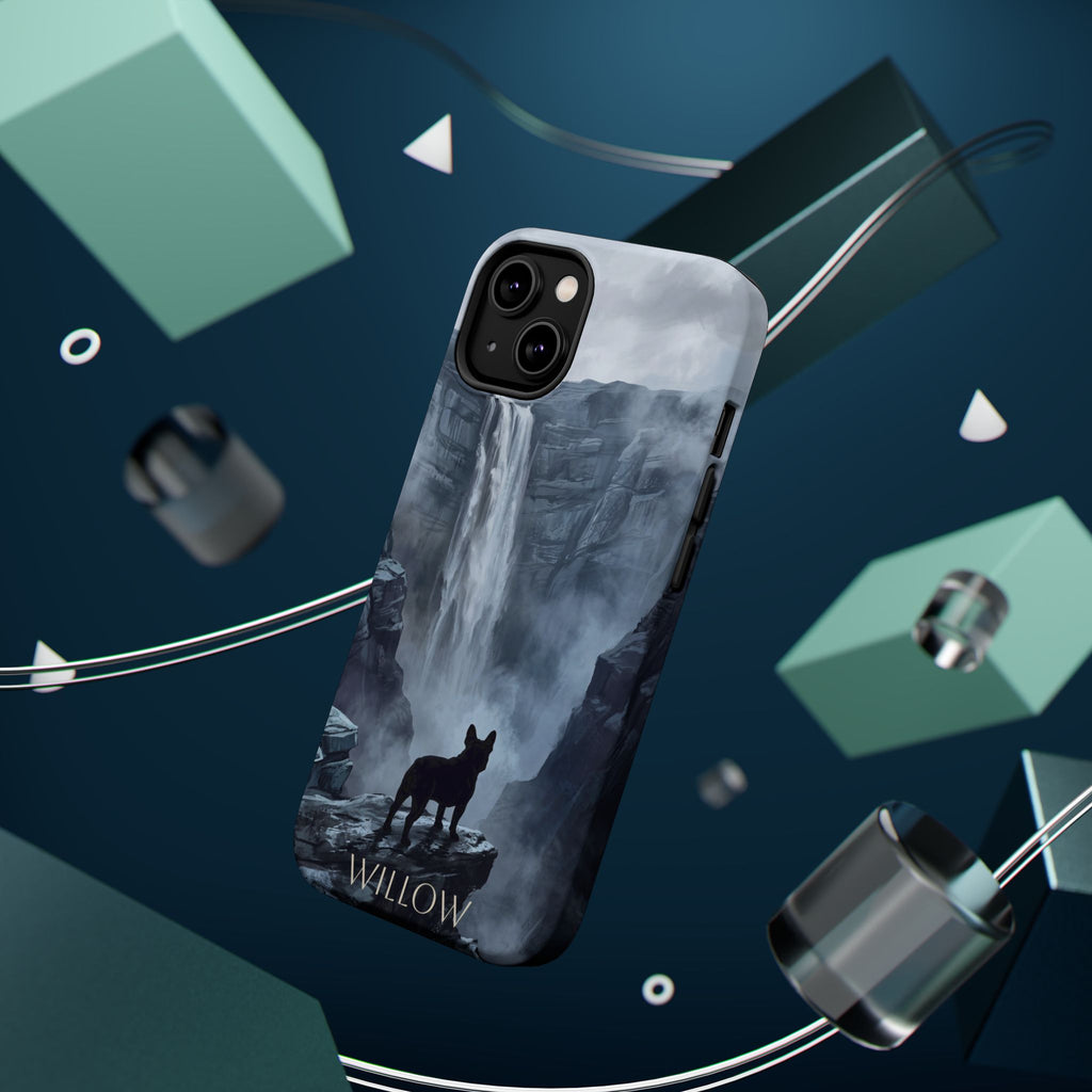 Personalized French Bulldog Misty Waterfall Phone Case — Wireless Charging Cover