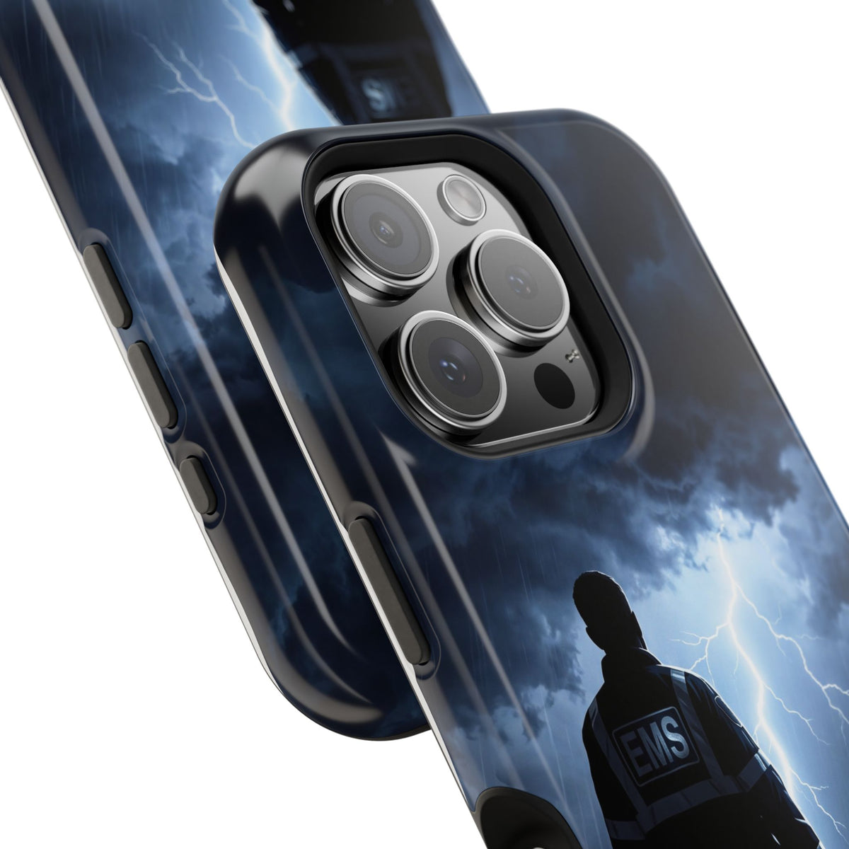 Personalized Lightning Storm EMS Phone Case — Wireless Charging Cover