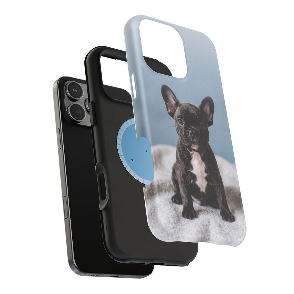 French Bulldog Puppy Phone Case — Impact-Resistant Wireless Charging Cover