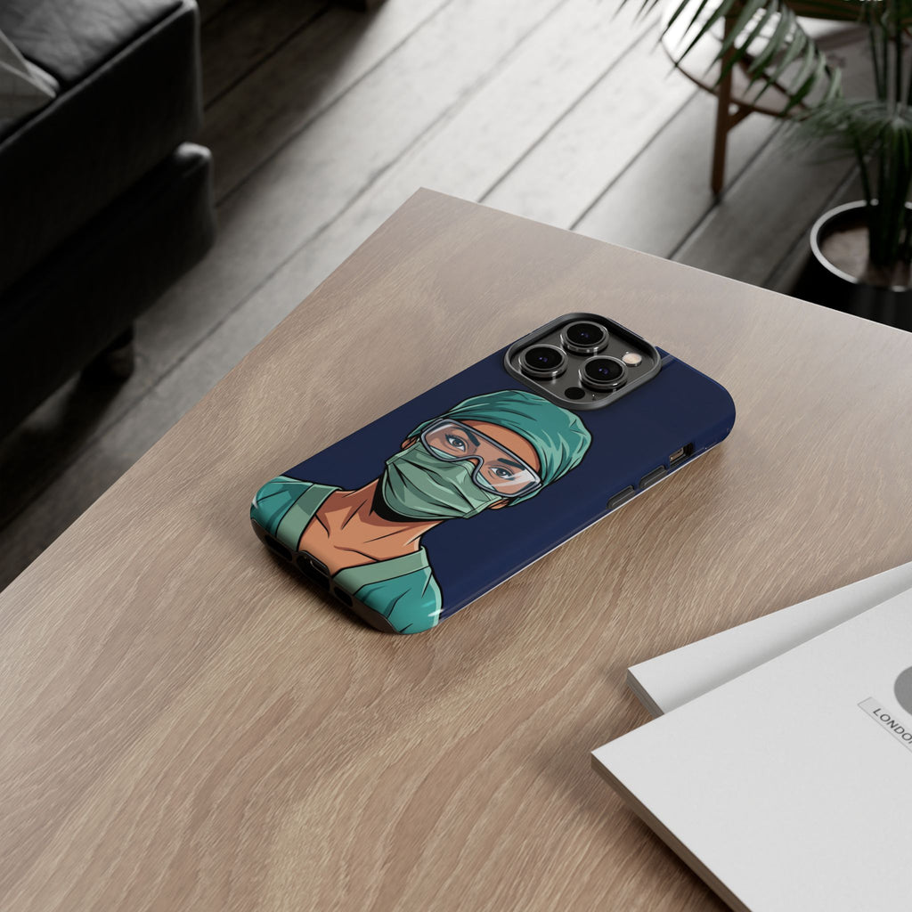 Nurse Illustrated Portrait Phone Case | iPhone & Samsung