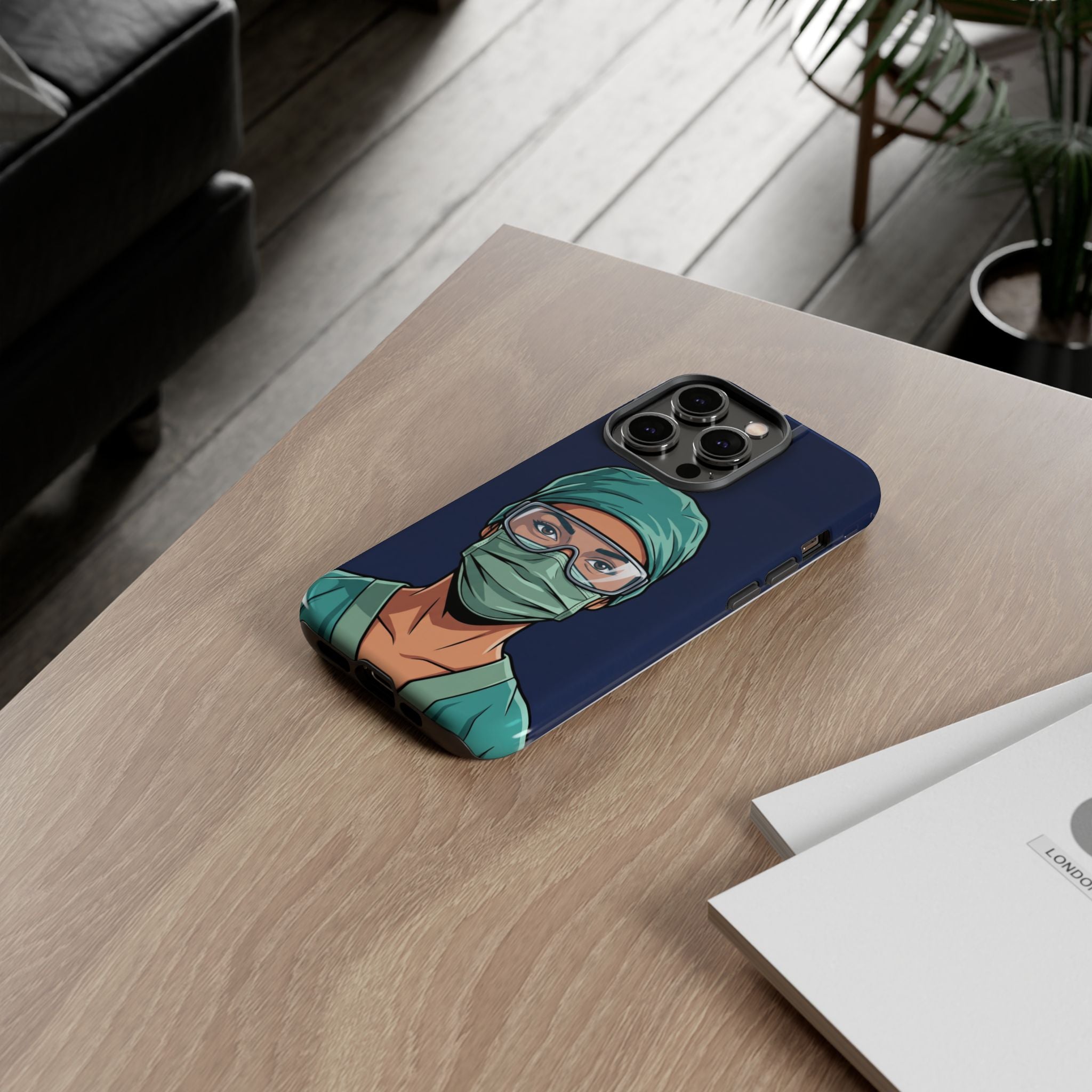 Nurse Illustrated Portrait Phone Case | iPhone & Samsung