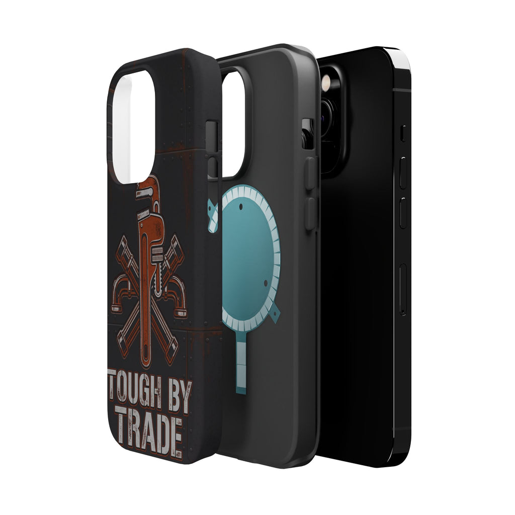 Tough By Trade Phone Case — Crossed Wrenches Wireless Charging Cover