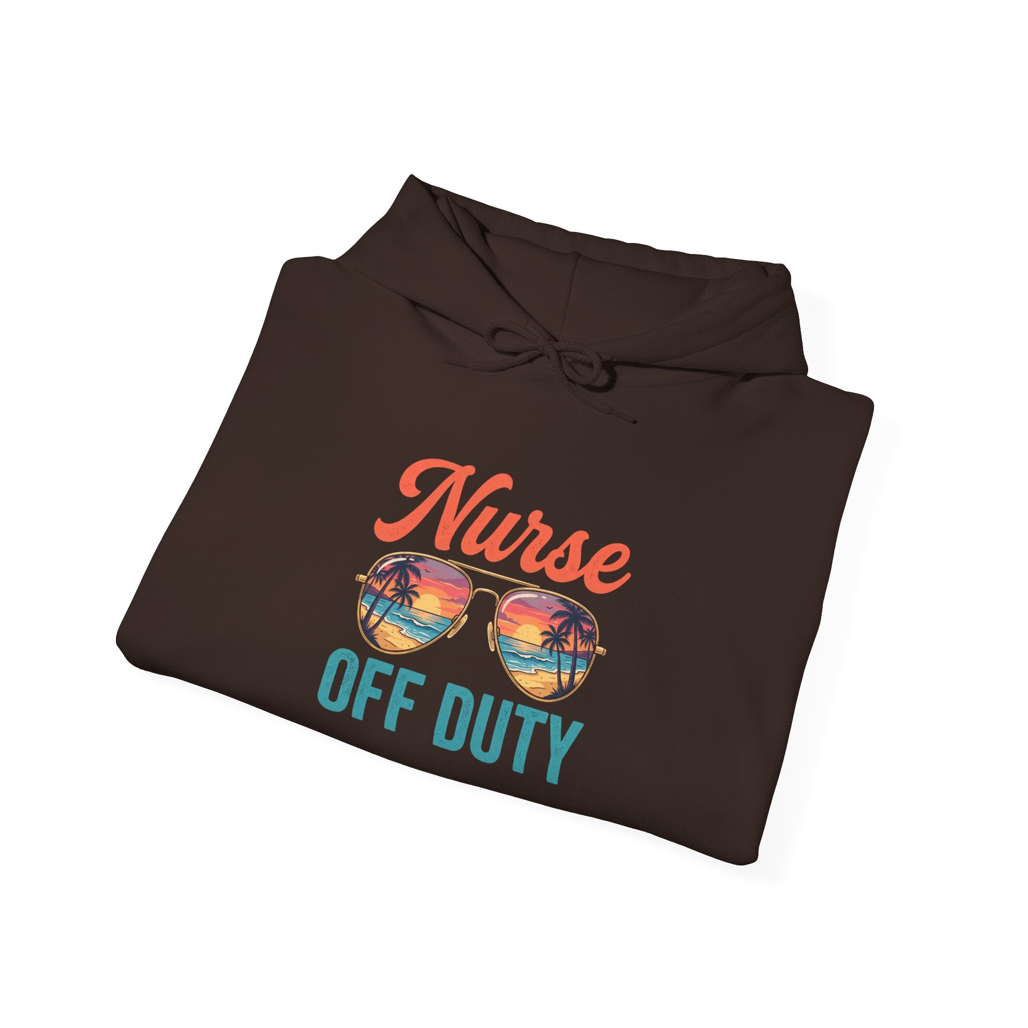 Nurse Off Duty Hoodie — Beach Vacation Nurse Graphic Pullover