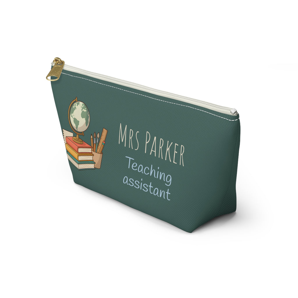 Personalized Teacher Gift Pouch – Custom Name Makeup Bag for Teachers