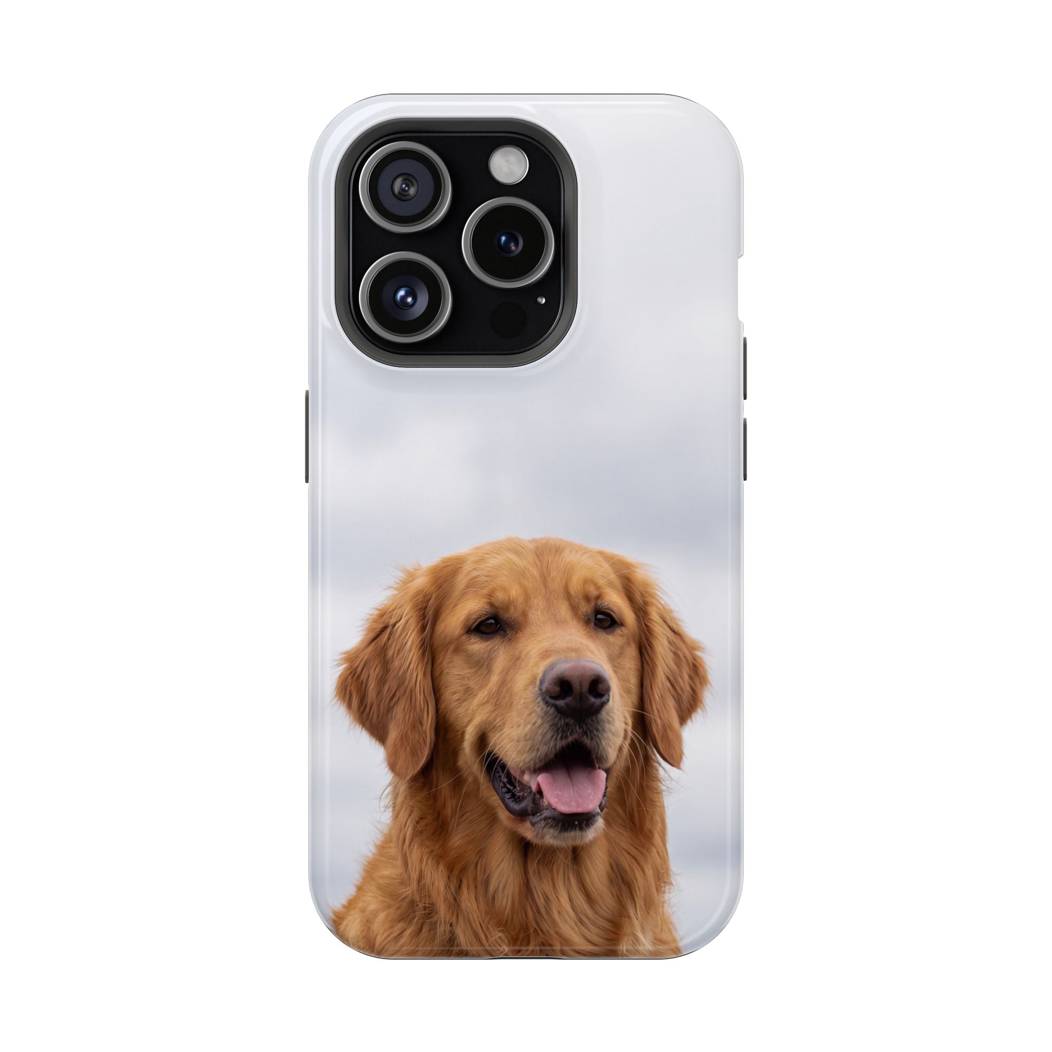 Golden Retriever Phone Case — Impact-Resistant Wireless Charging Cover
