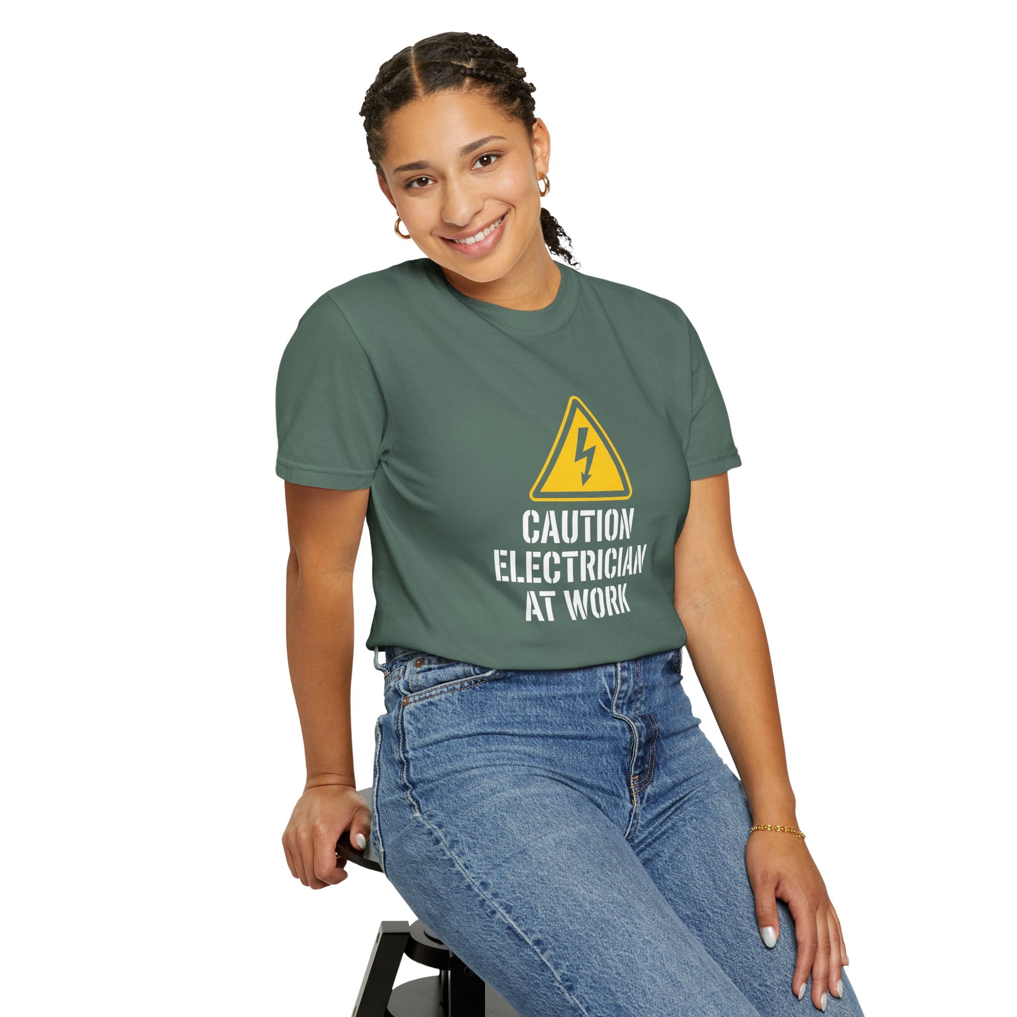 Caution Electrician At Work T-Shirt