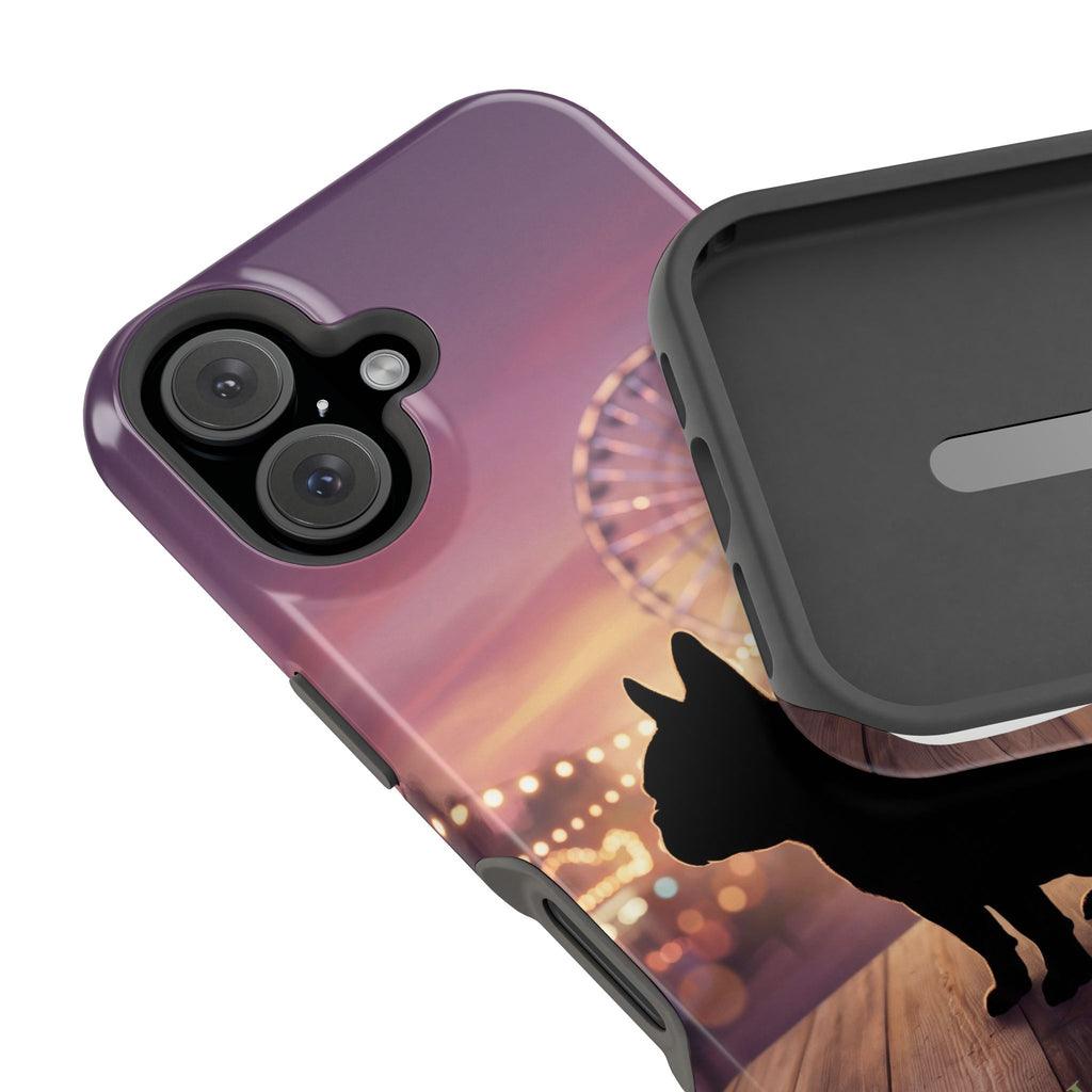 Personalized French Bulldog Carnival Nights Phone Case — Wireless Charging Cover