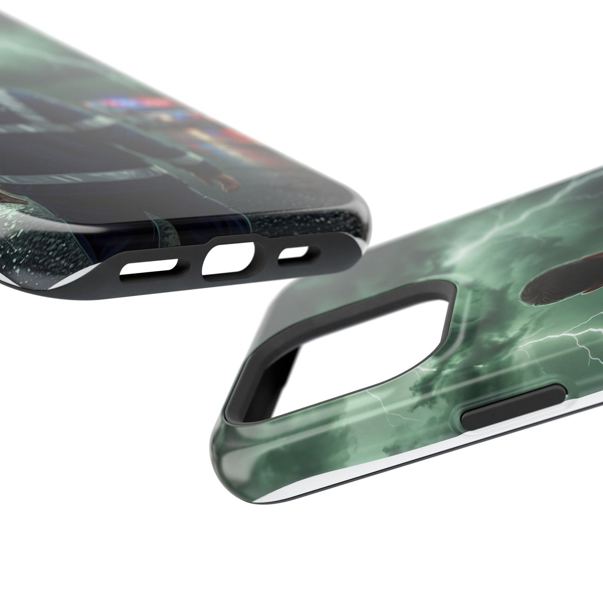 Paramedic Green Storm Phone Case — Magnetic Wireless Charging Cover