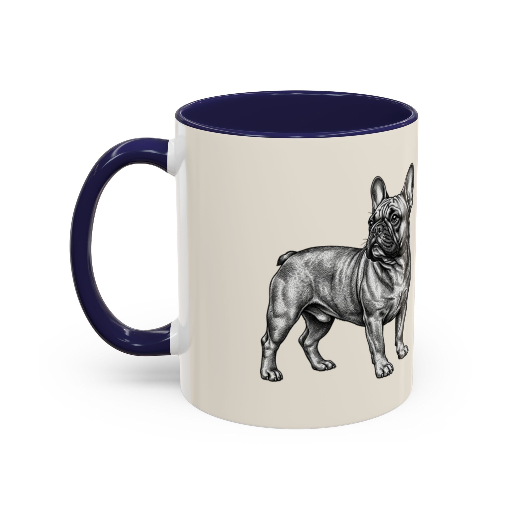 Personalized Frenchie Mug – Custom Name Coffee Mug – French Bulldog Lover Gift
