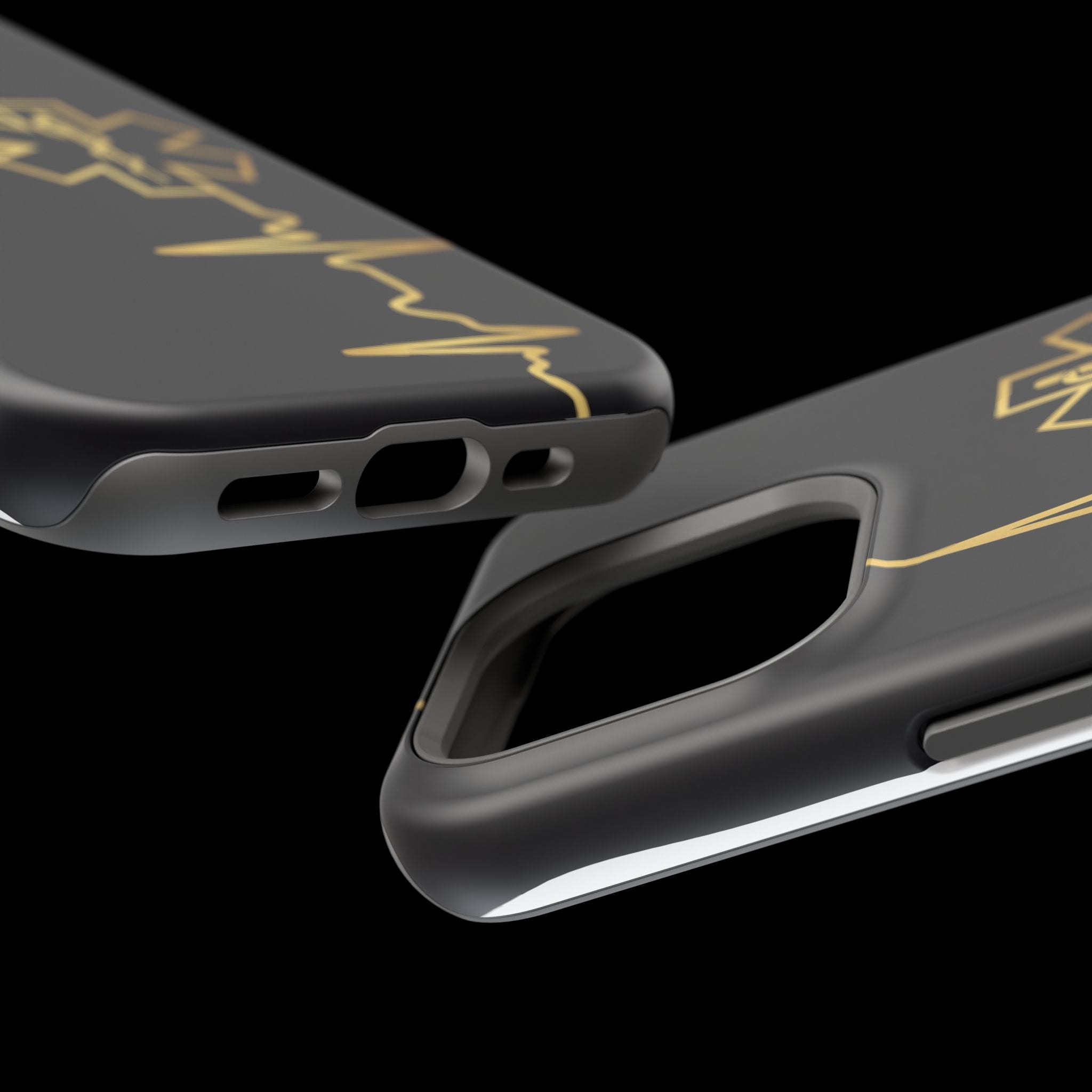 Paramedic/EMT Heartbeat Line Phone Case — Magnetic Wireless Charging Cover