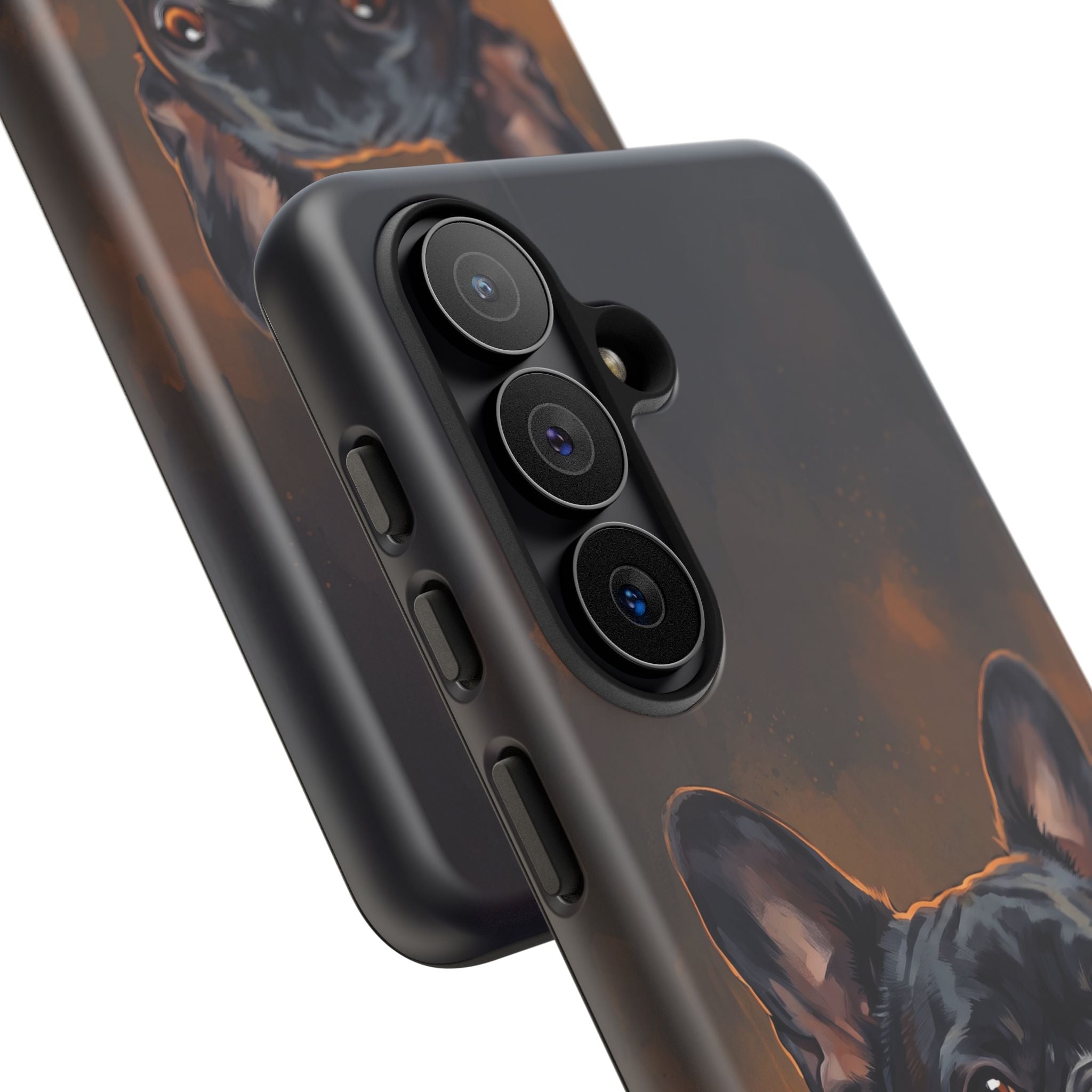Moody French Bulldog Portrait Phone Case | Dramatic Studio Photography Style | iPhone & Samsung