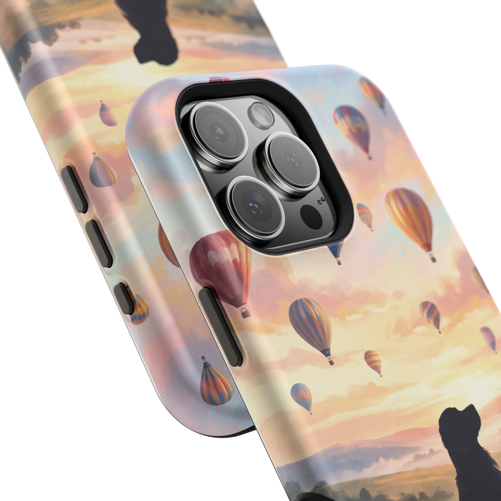 Personalized Golden Retriever Hot Air Balloon Phone Case — Wireless Charging Cover
