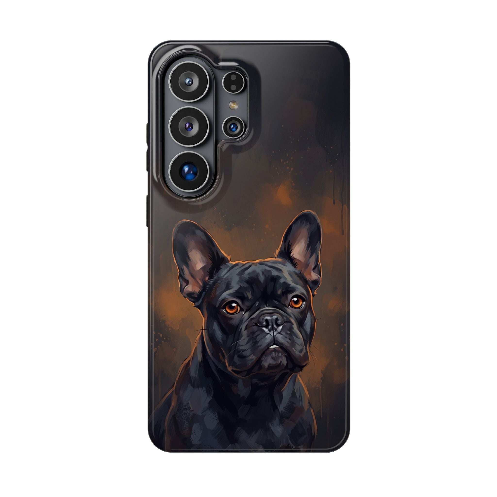 French Bulldog Portrait Phone Case — Impact-Resistant Wireless Charging Cover