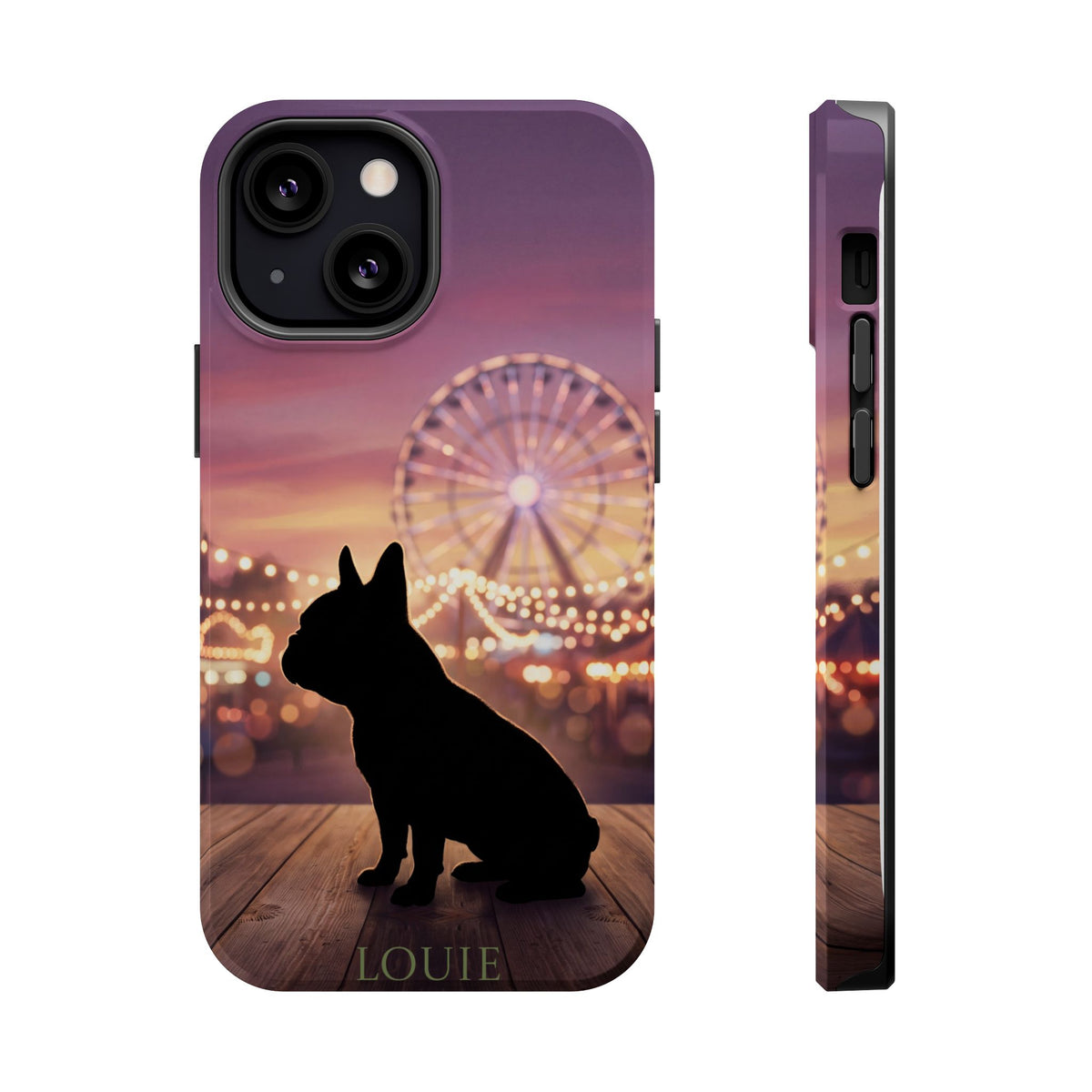 Personalized French Bulldog Carnival Nights Phone Case — Wireless Charging Cover