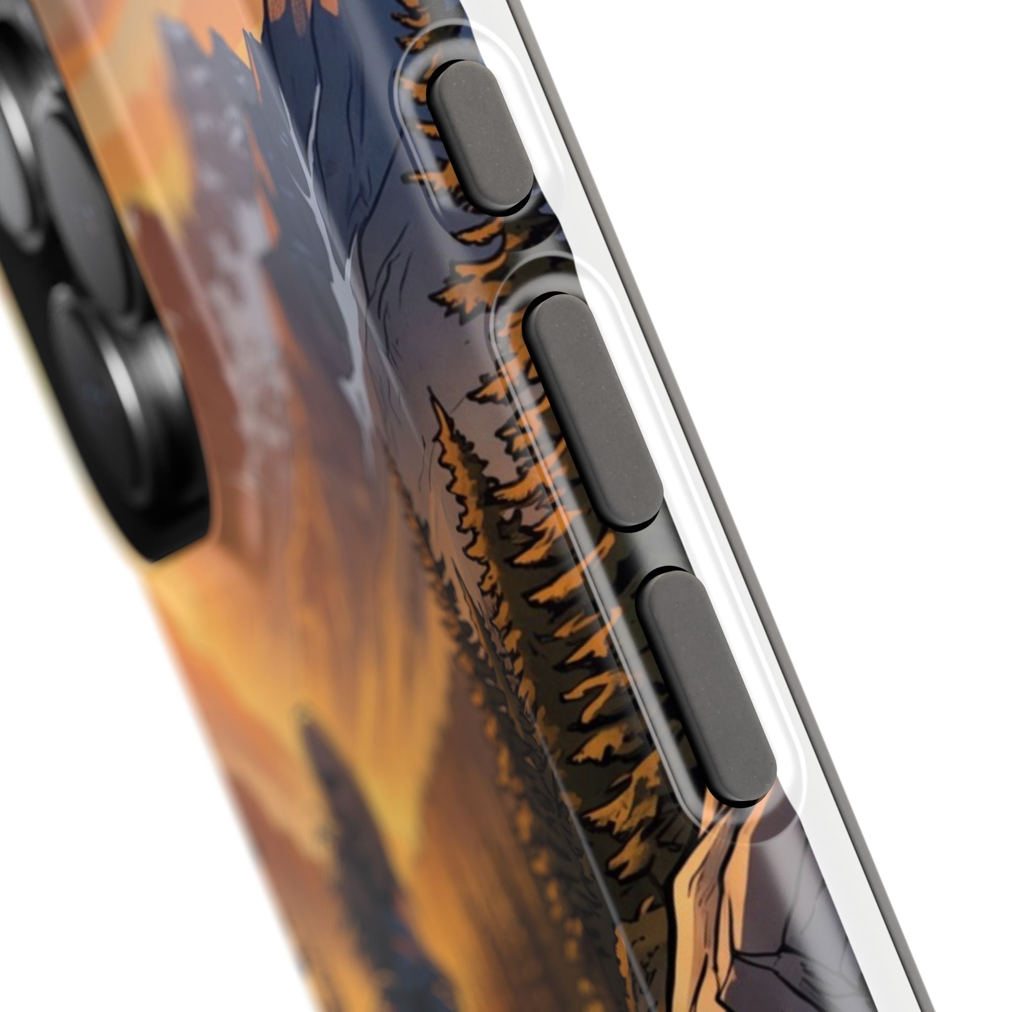 Paramedic/EMT Mountain Phone Case — Magnetic Wireless Charging Cover