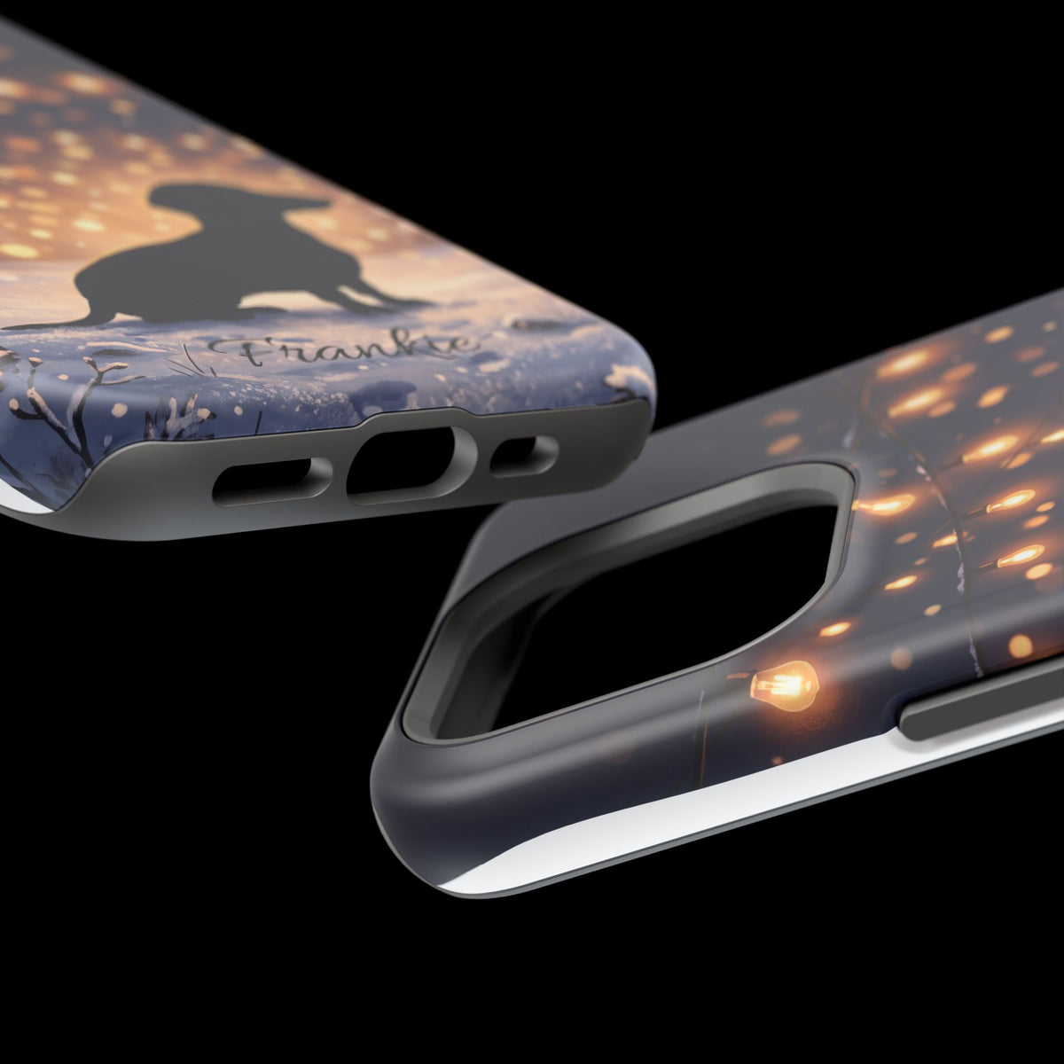 Personalized Dachshund Golden Sparks Phone Case — Wireless Charging Cover