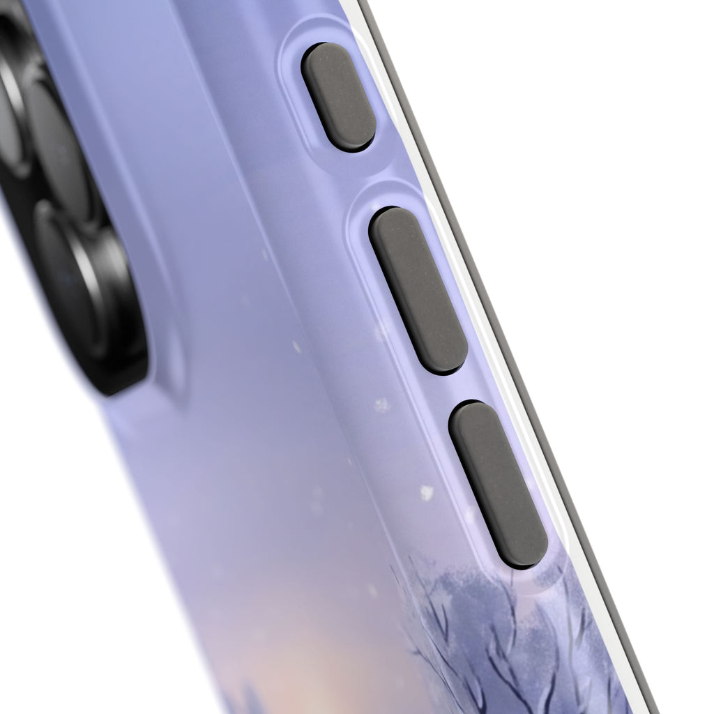 Personalized Dachshund Winter Snow Phone Case — Wireless Charging Cover