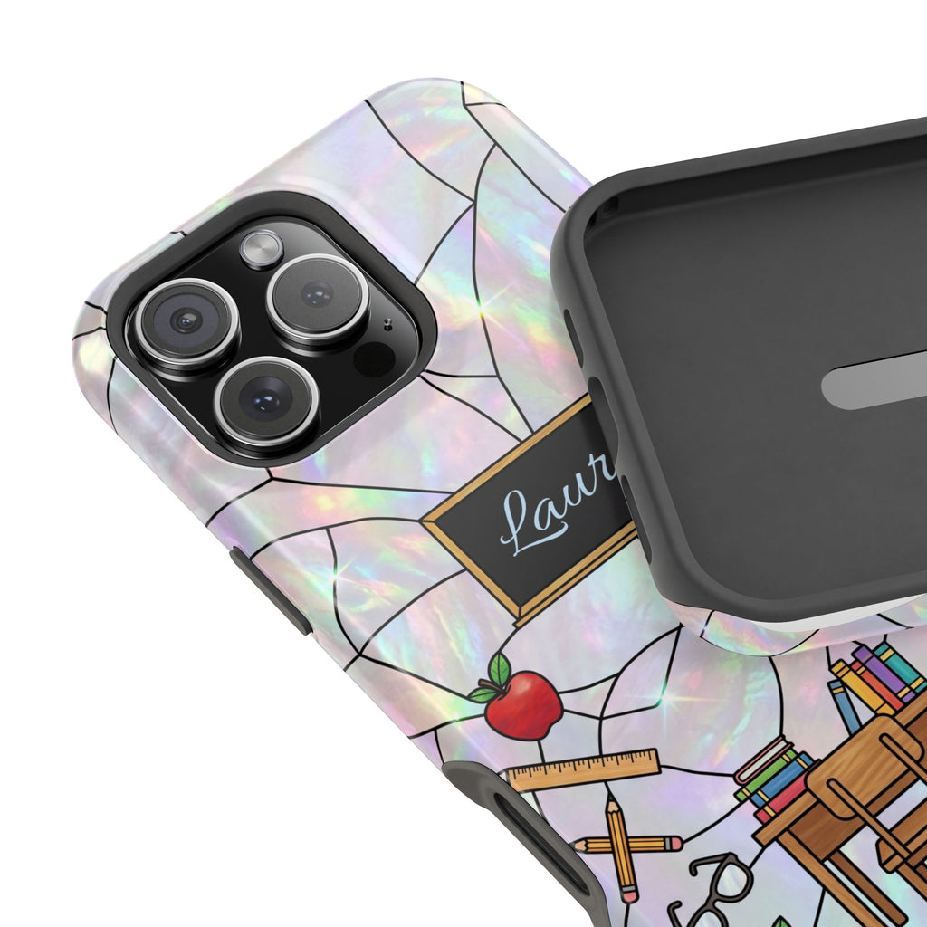 Personalized Teacher Phone Case — Impact-Resistant Wireless Charging Cover