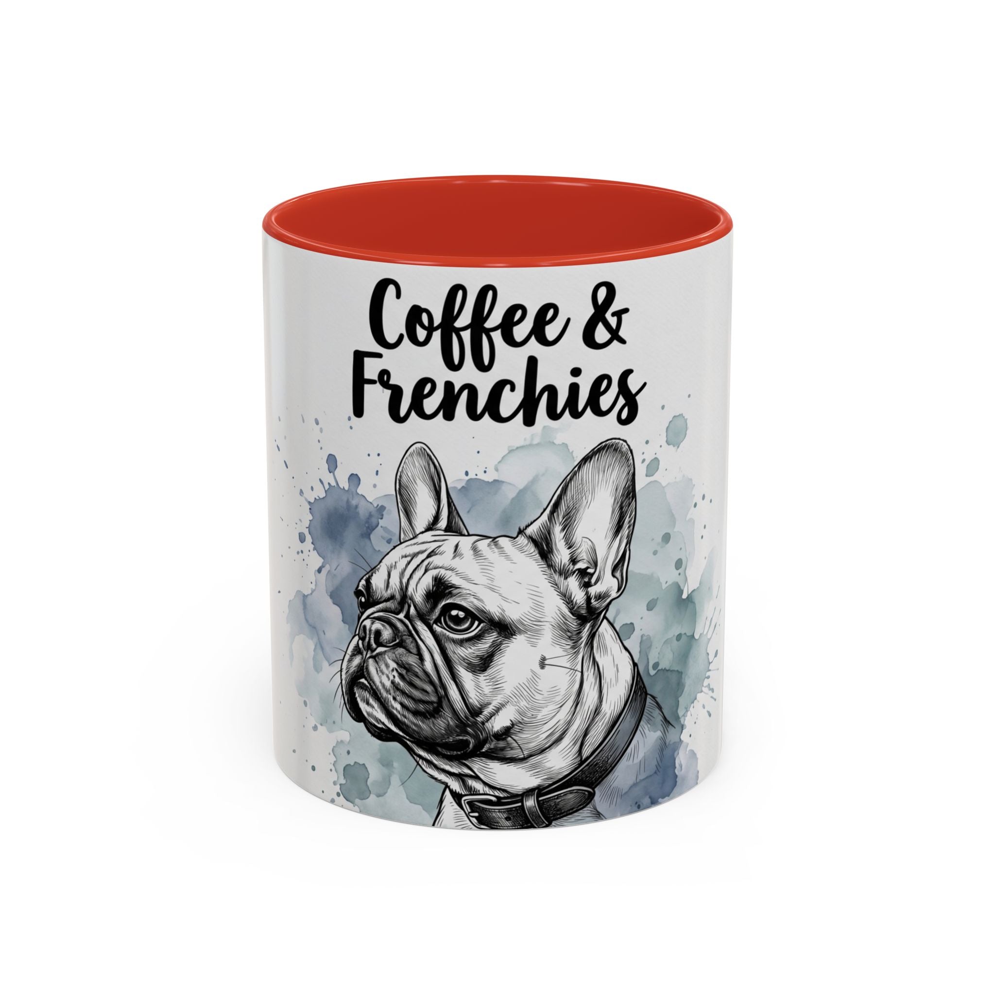 Coffee & Frenchies Mug | French Bulldog Lover Gift | Watercolor Dog Mug