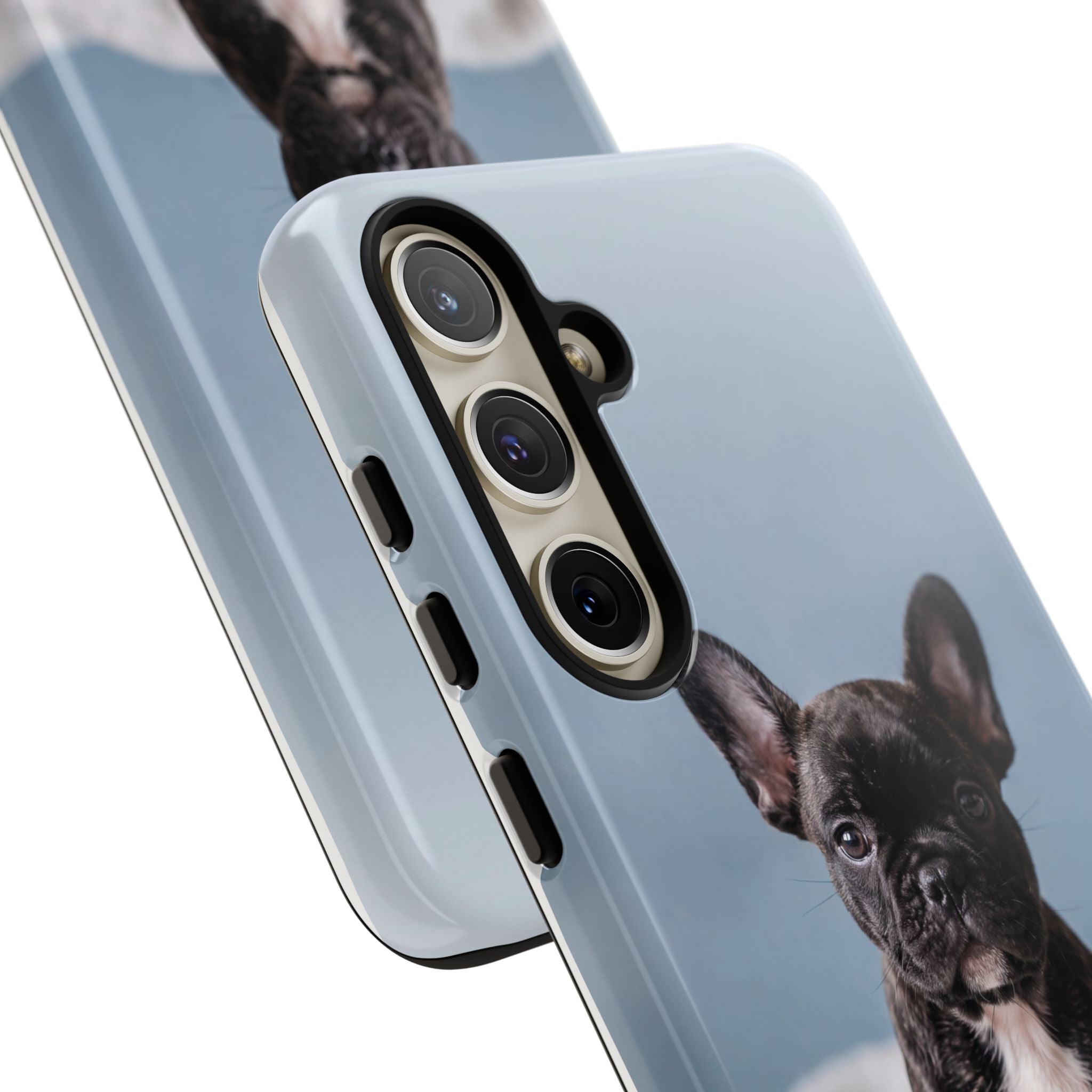 French Bulldog Puppy Phone Case | Adorable Brindle Frenchie Portrait | Samsung & iPhone