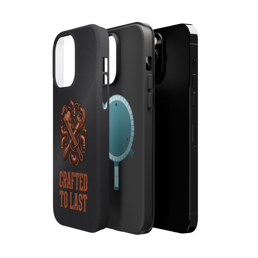 Crafted to Last Phone Case — Crossed Wrenches Wireless Charging Cover