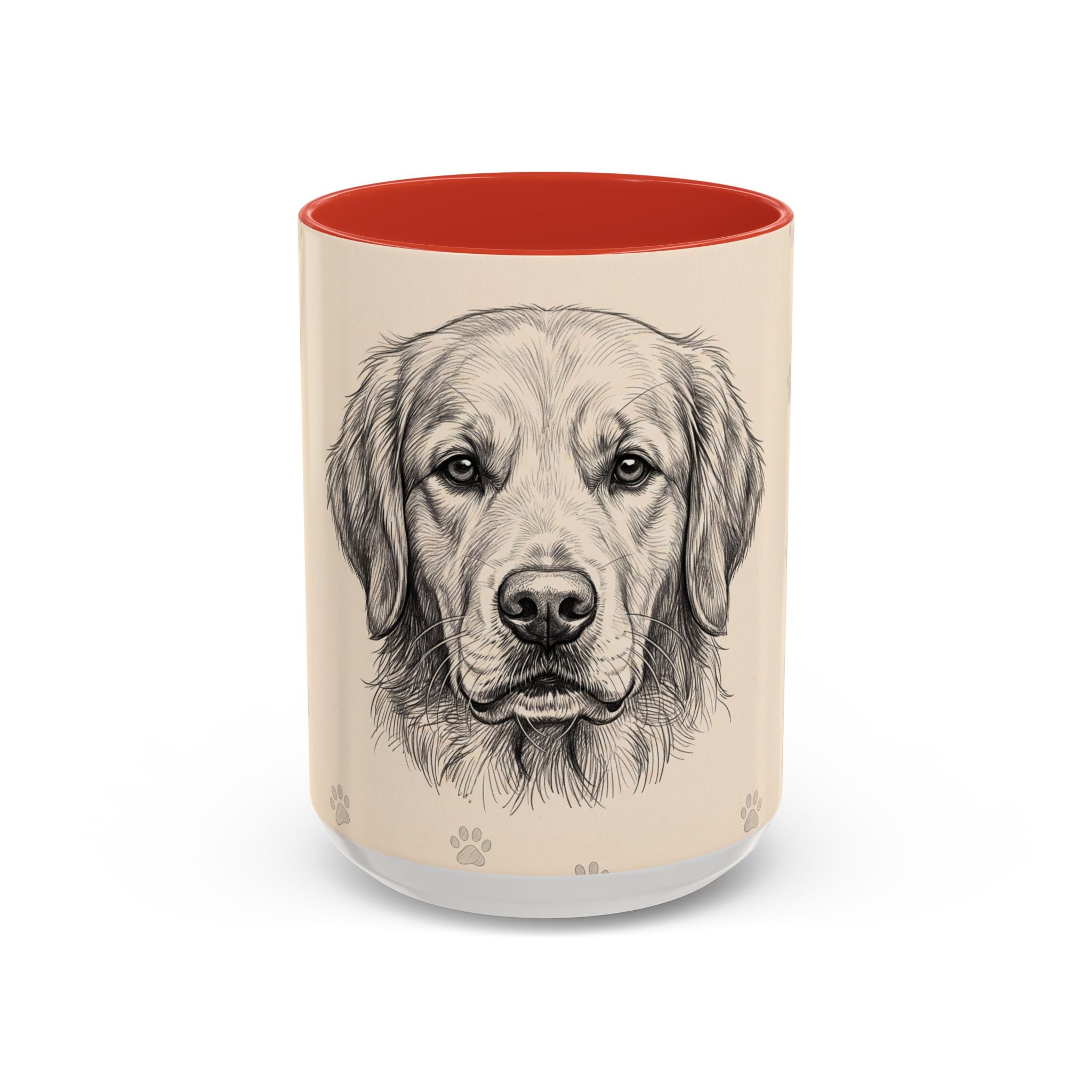 Golden Retriever Sketch Mug | Golden Retriever Lover Gift | Pencil Art Dog Coffee Mug