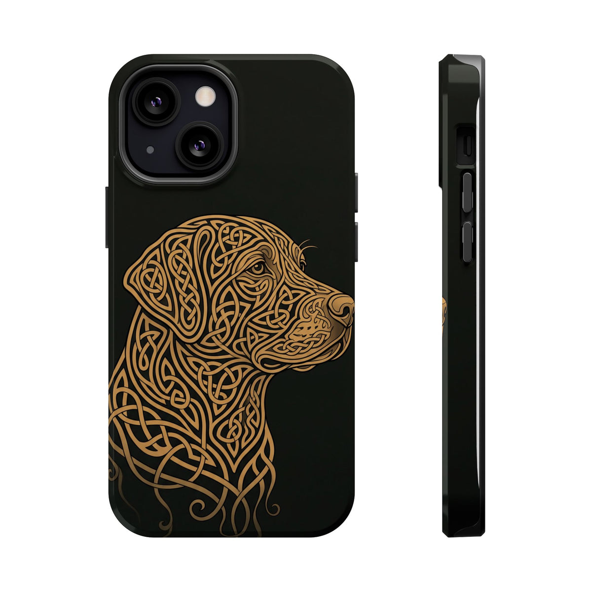 Celtic Knotwork Labrador Phone Case — Tough Magnetic Case with Wireless Charging