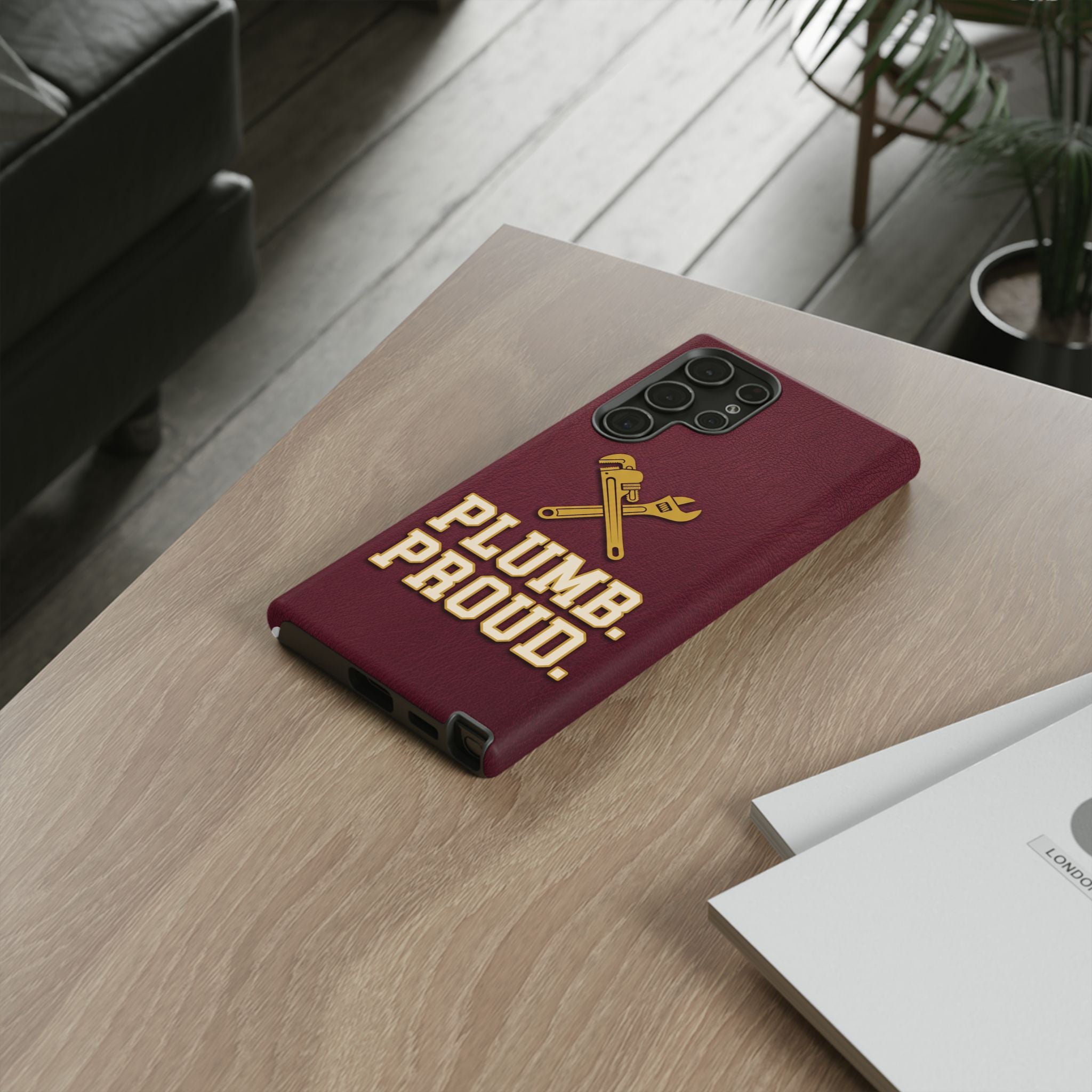 Plumb. Proud. Varsity Print Phone Case - Samsung & iPhone Series