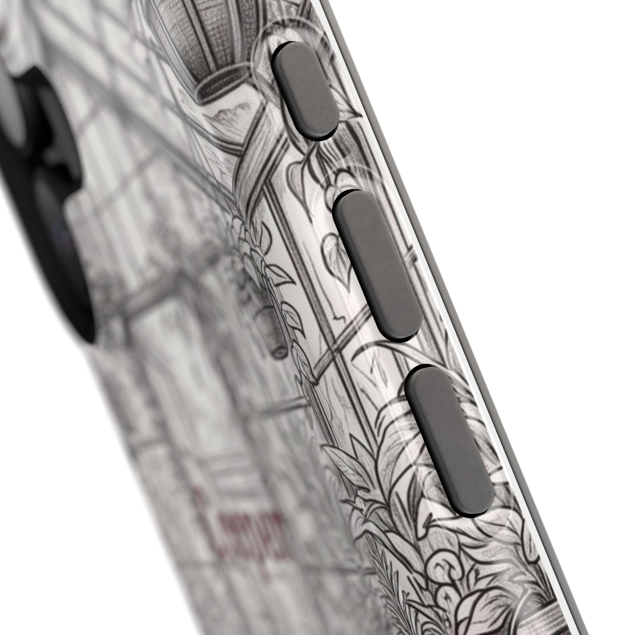 Personalized Dachshund Vintage Greenhouse Phone Case — Wireless Charging Cover