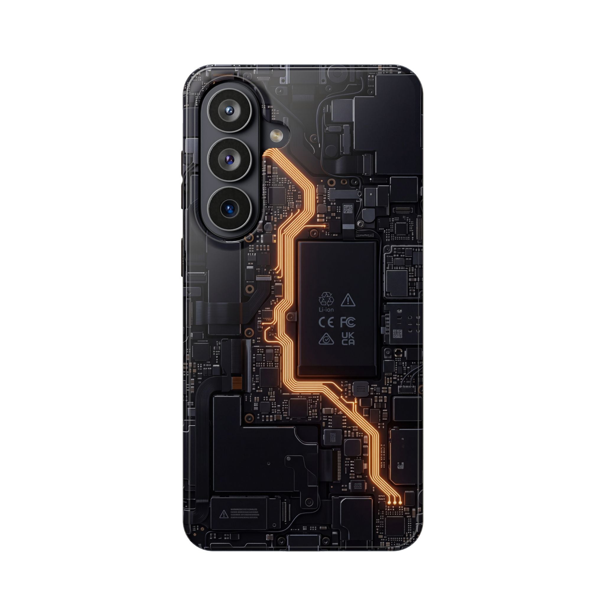 Electrician Circuit Bolt Phone Case — Impact-Resistant Wireless Charging Cover