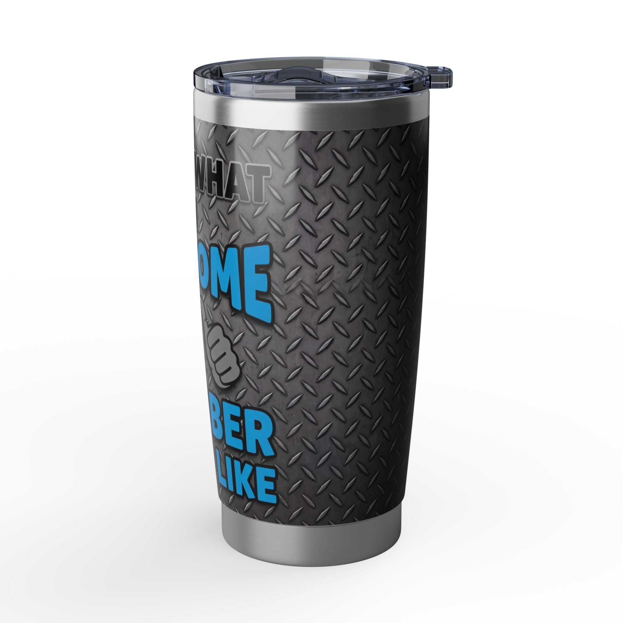 Funny Plumber Tumbler – "This Is What An Awesome Plumber Looks Like" Metallic Design 20 oz