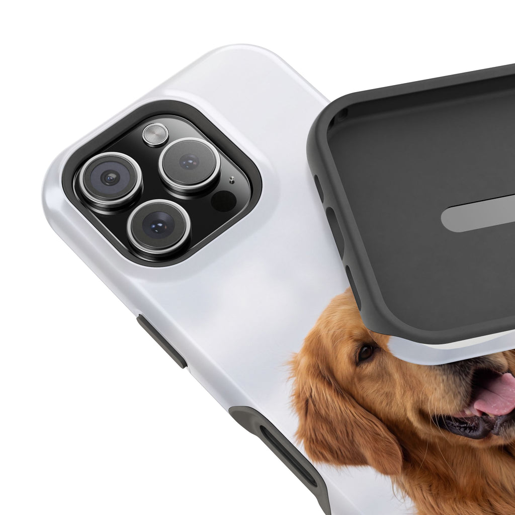 Golden Retriever Phone Case — Impact-Resistant Wireless Charging Cover