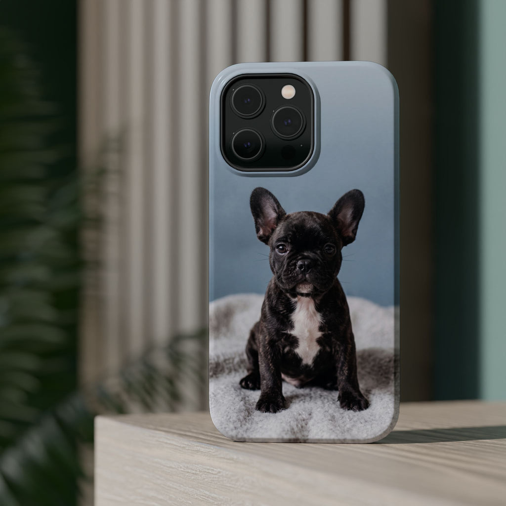 French Bulldog Puppy Phone Case — Impact-Resistant Wireless Charging Cover