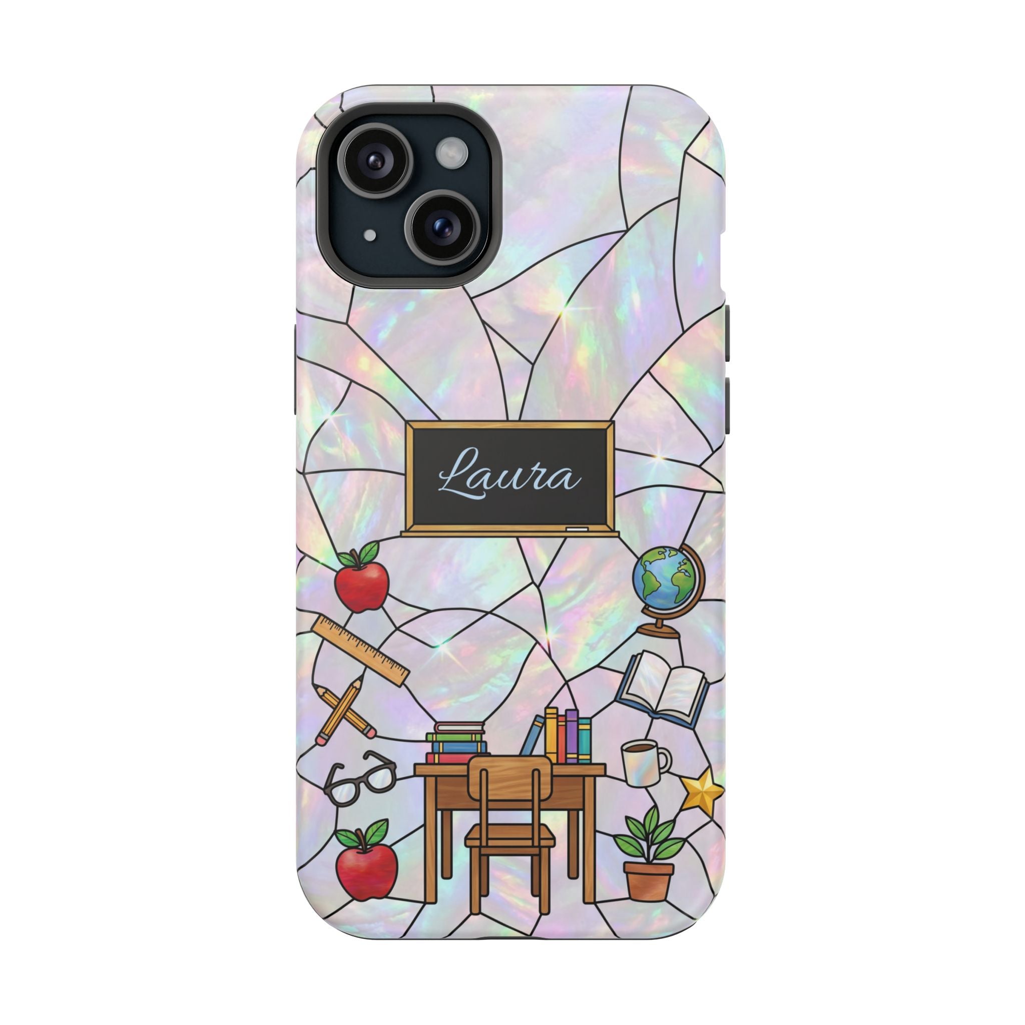 Personalized Teacher Phone Case — Impact-Resistant Wireless Charging Cover