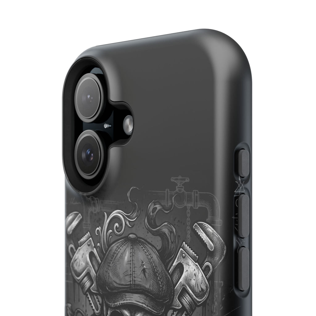 Skull & Wrenches Plumber Phone Case — Wireless Charging Cover