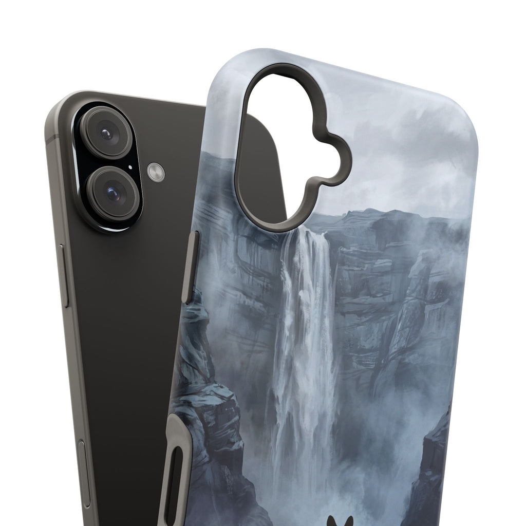 Personalized French Bulldog Misty Waterfall Phone Case — Wireless Charging Cover