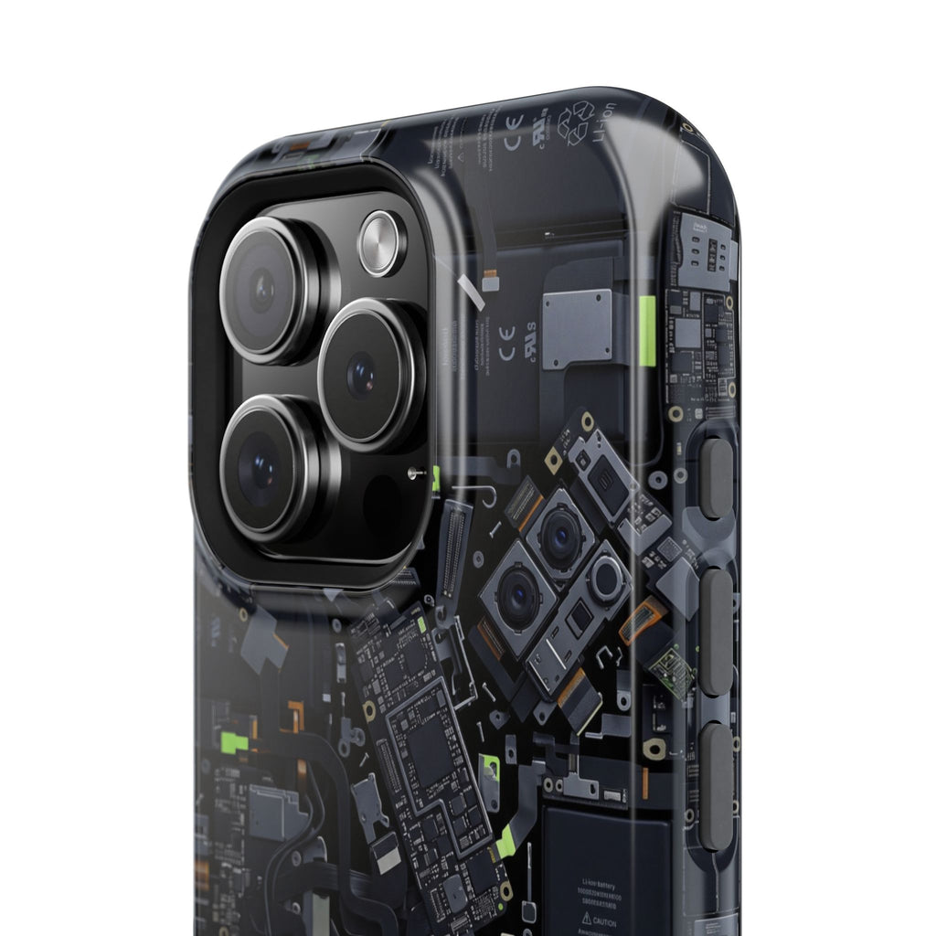 Circuit Core Phone Case — Motherboard Print Wireless Charging Cover
