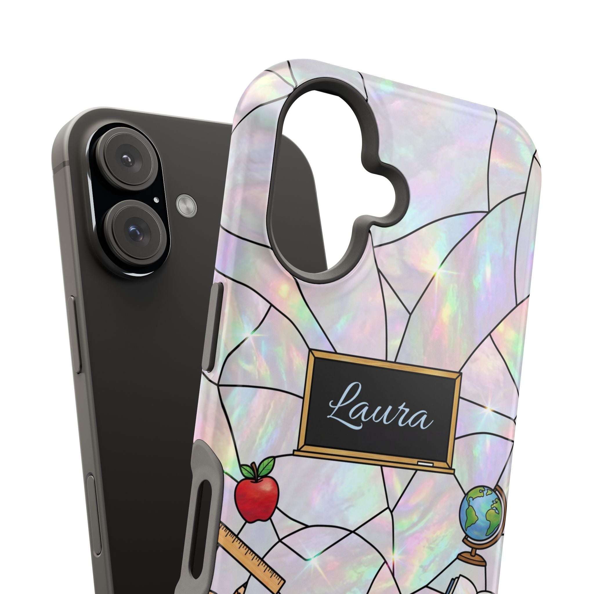 Personalized Teacher Phone Case — Impact-Resistant Wireless Charging Cover