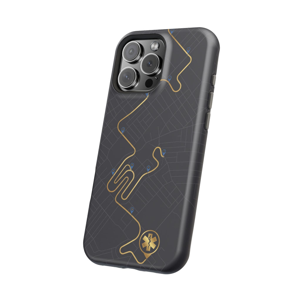 Paramedic/EMT Route Line Phone Case — Magnetic Wireless Charging Cover